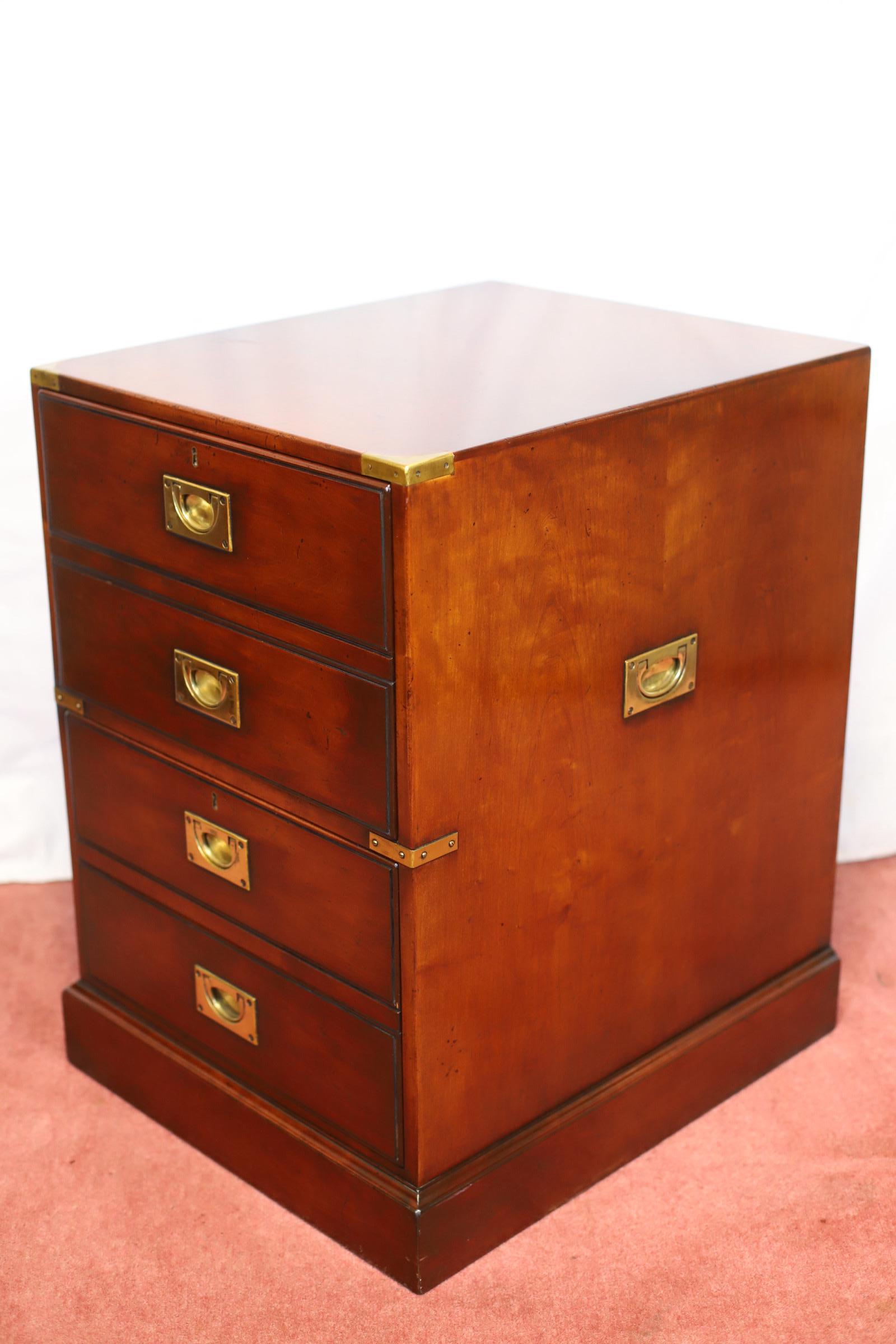Kennedy Of Ipswich , Lovely Brass-Bound   Oak Filling Cabinet For Sale 3