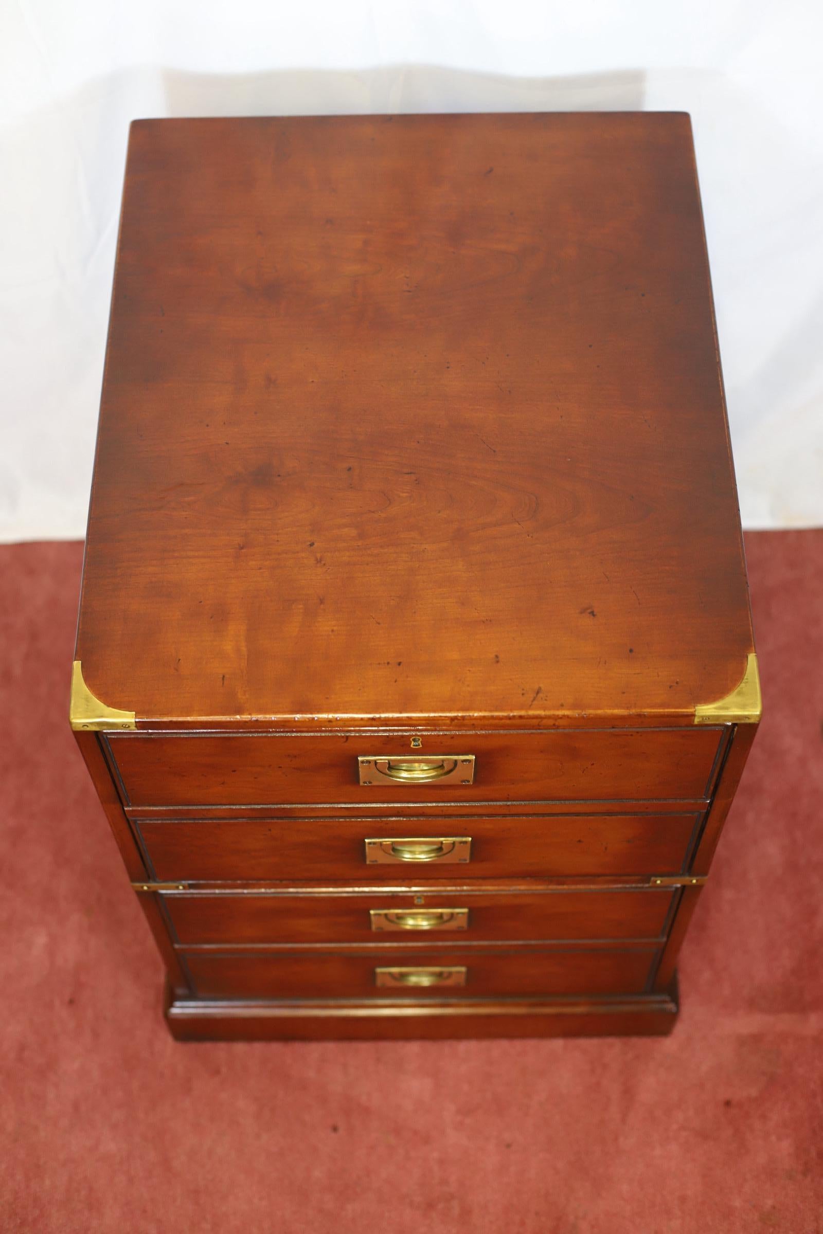 Kennedy Of Ipswich , Lovely Brass-Bound   Oak Filling Cabinet For Sale 6