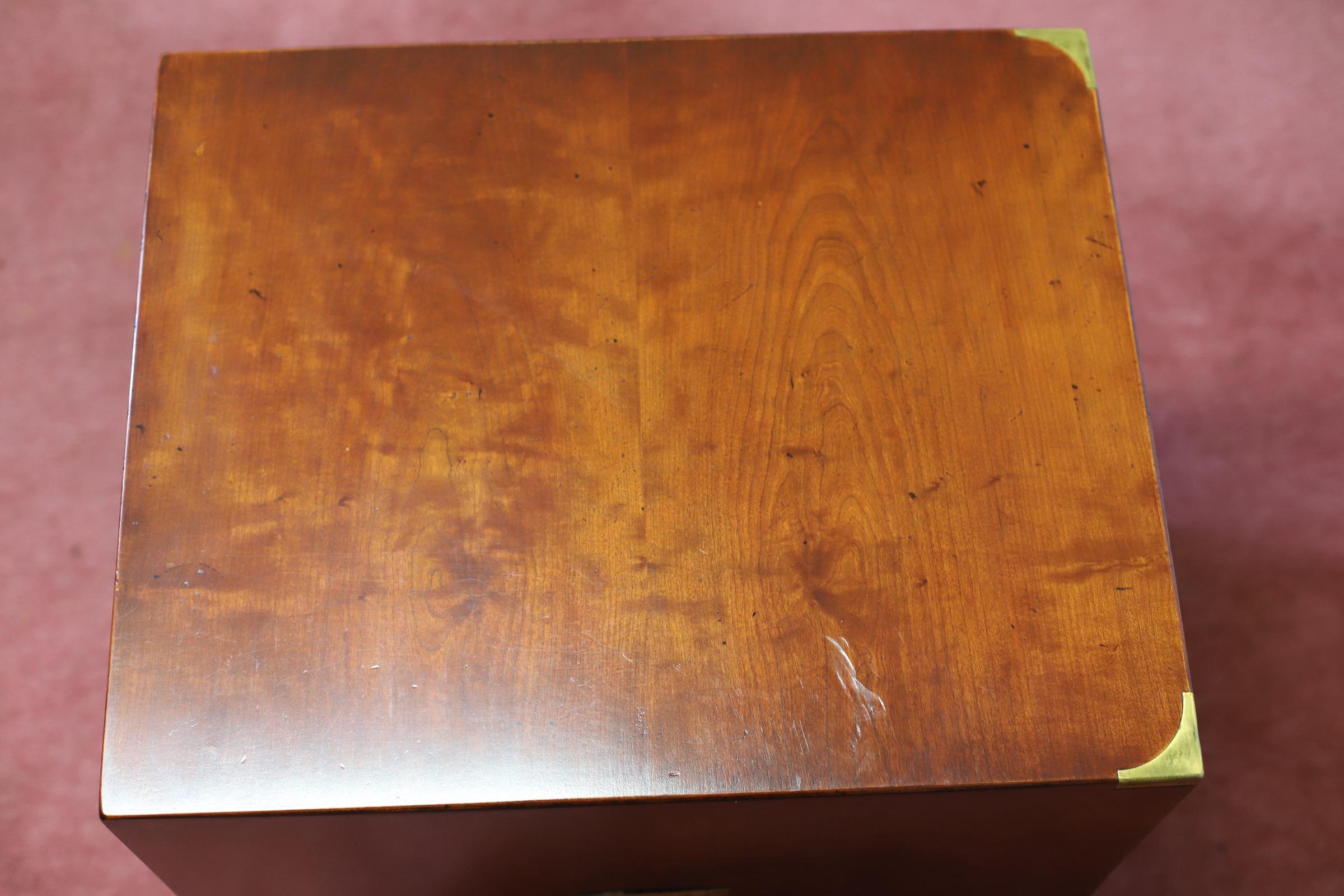 Kennedy Of Ipswich , Lovely Brass-Bound   Oak Filling Cabinet For Sale 7