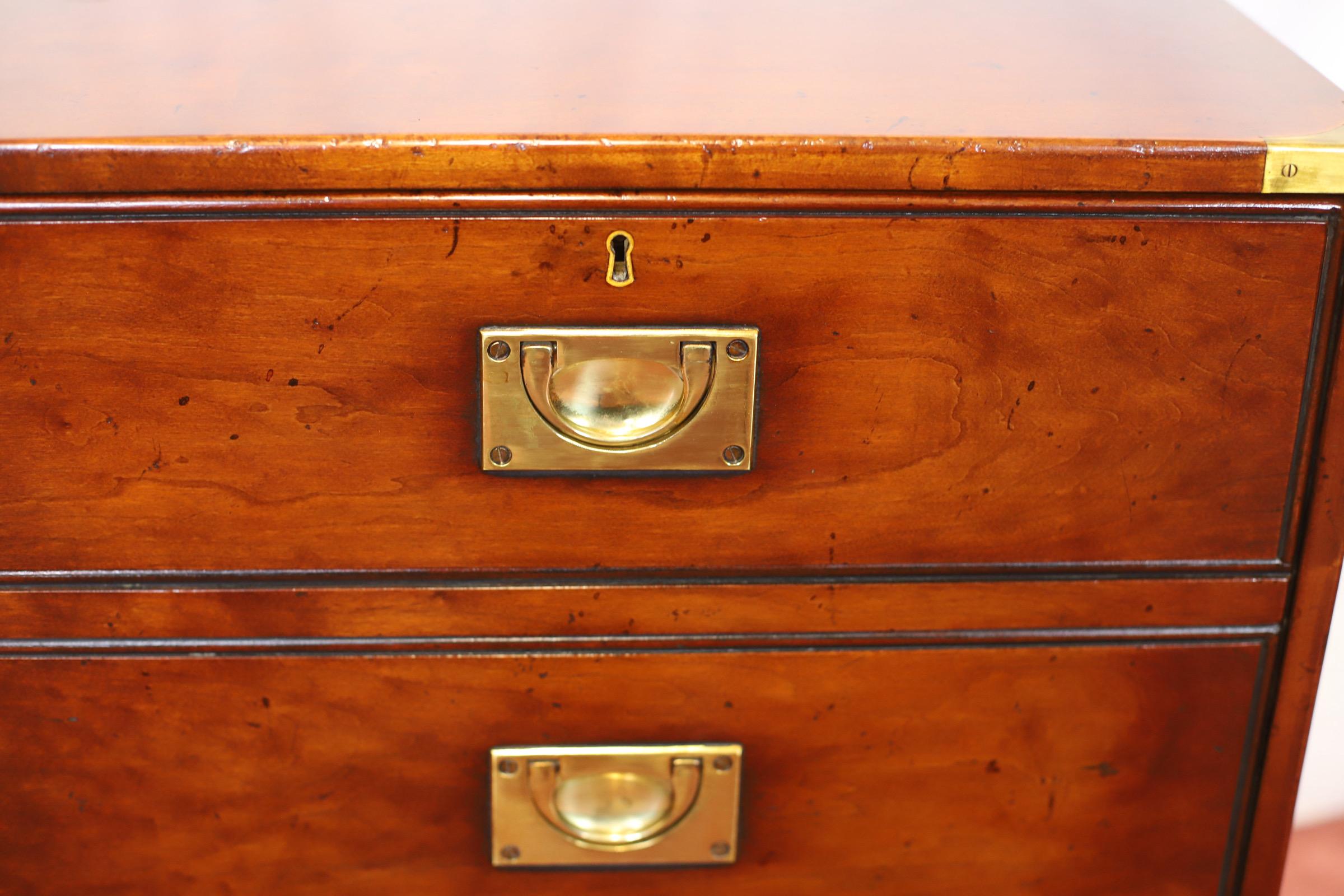 Kennedy Of Ipswich , Lovely Brass-Bound   Oak Filling Cabinet For Sale 9