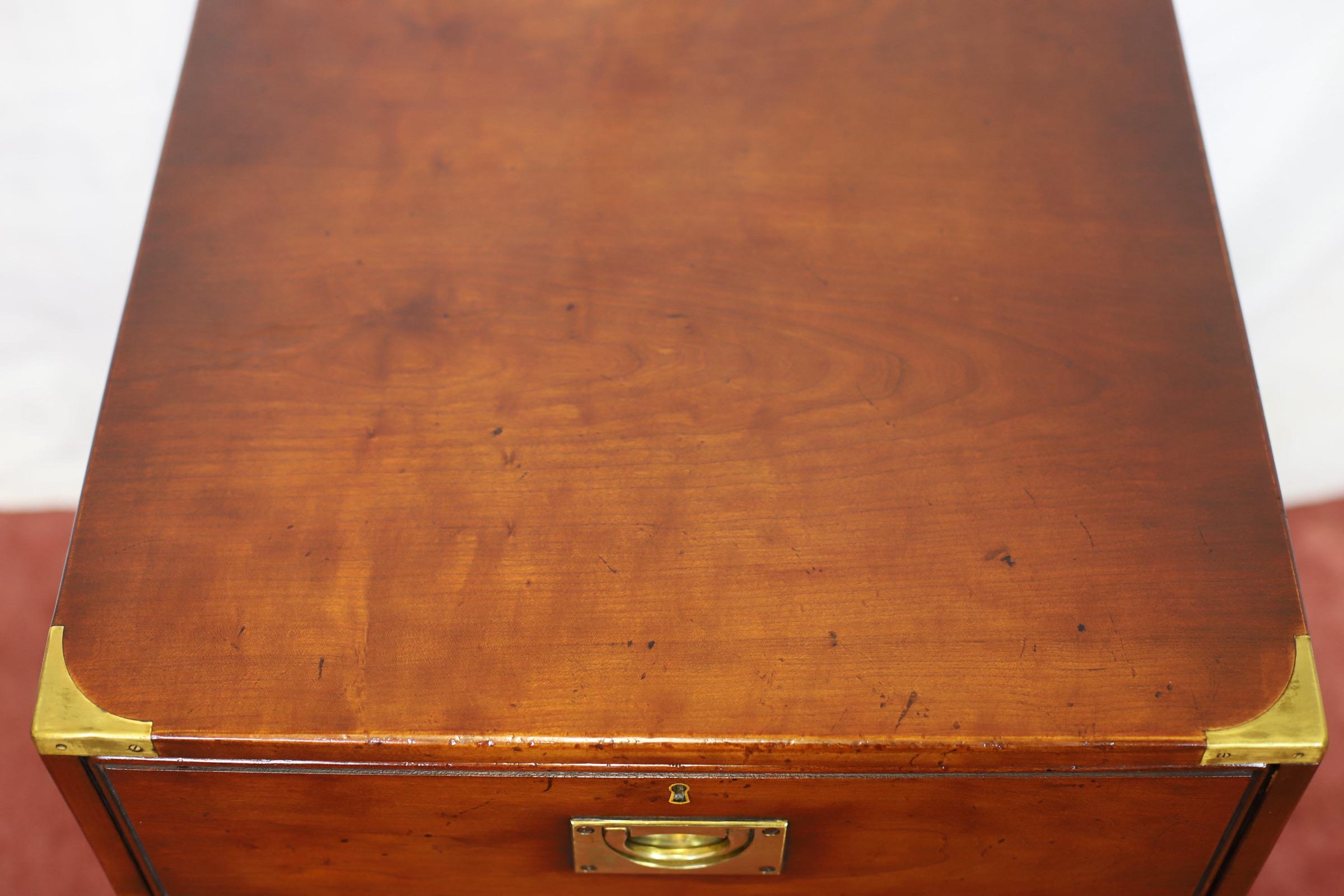 Kennedy Of Ipswich , Lovely Brass-Bound   Oak Filling Cabinet For Sale 10
