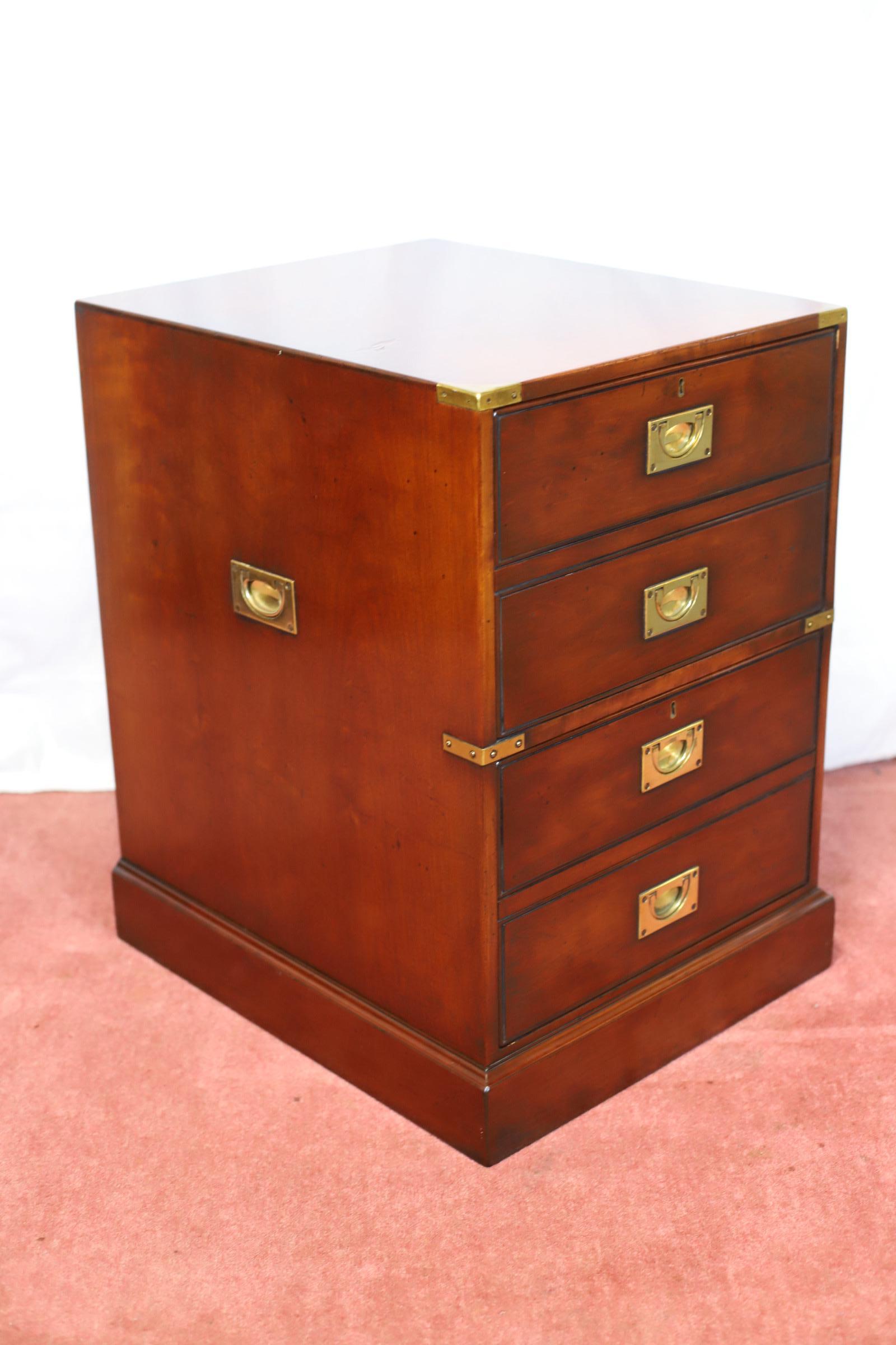 British Kennedy Of Ipswich , Lovely Brass-Bound   Oak Filling Cabinet For Sale