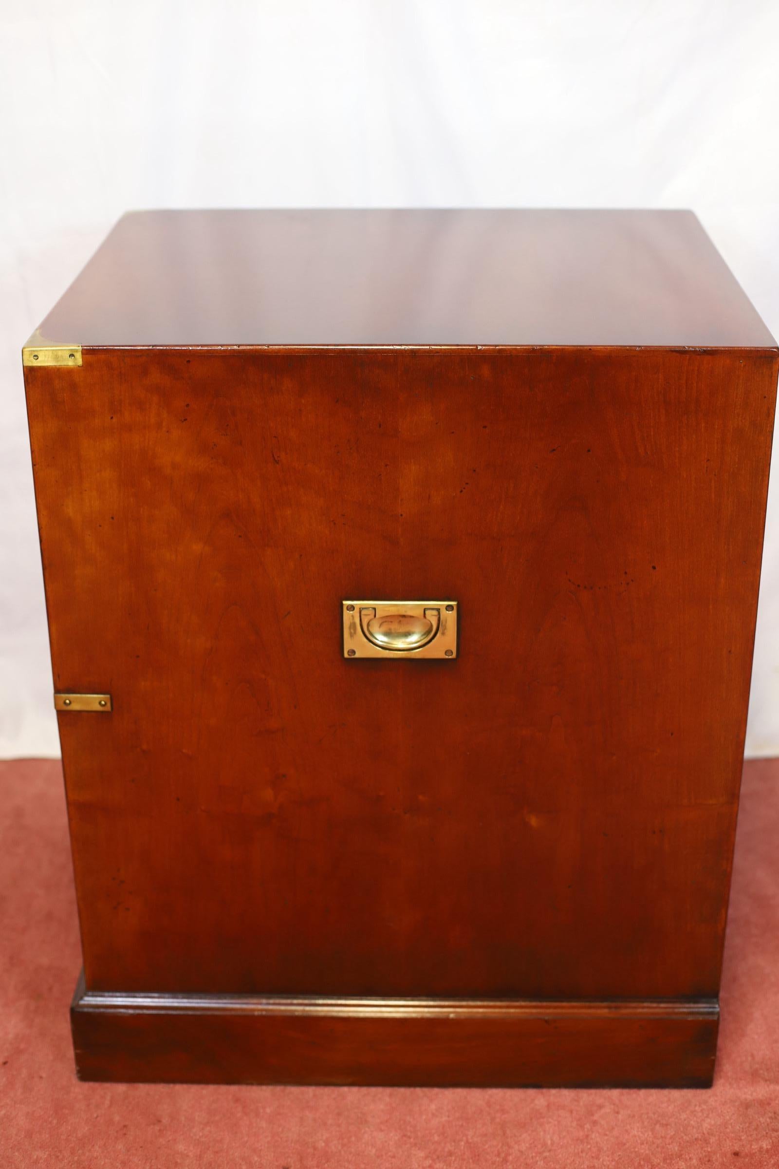 Kennedy Of Ipswich , Lovely Brass-Bound   Oak Filling Cabinet In Good Condition For Sale In Crawley, GB
