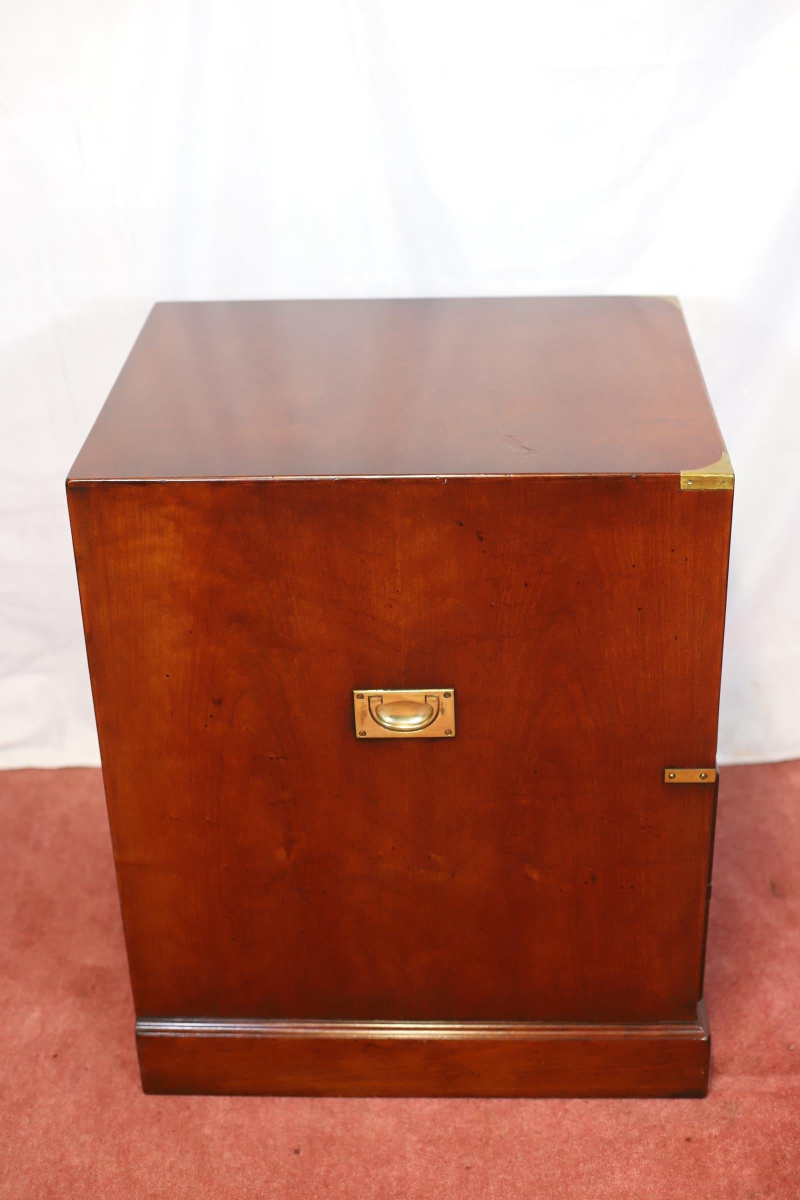 Kennedy Of Ipswich , Lovely Brass-Bound   Oak Filling Cabinet For Sale 1