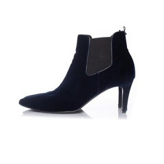 Kennel & Schmenger, velvet ankle boots in blue