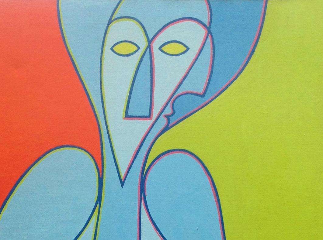 Watusi blu - Painting di Kenneth B Walsh