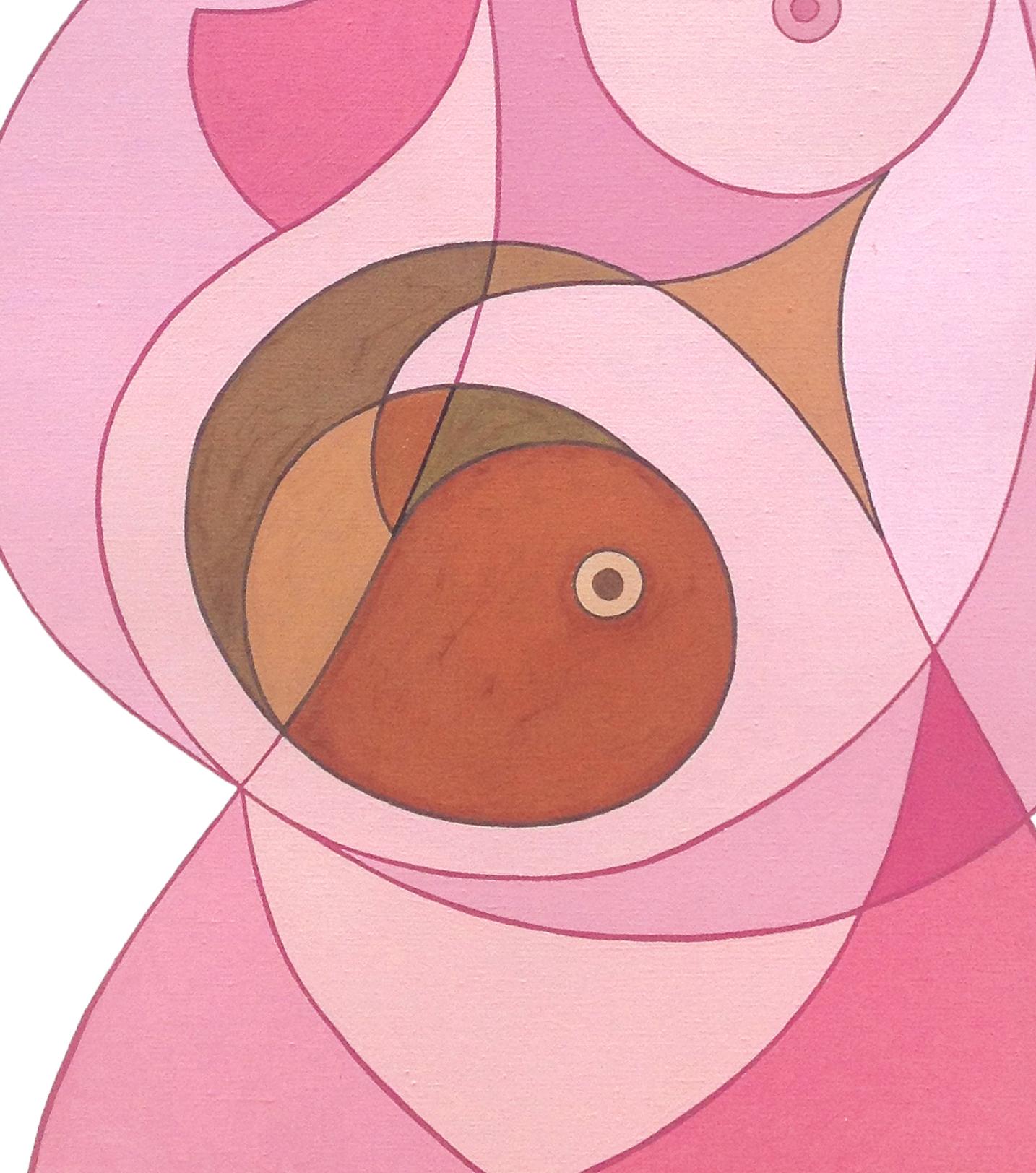 Äthiopisches Mädchen (Analytischer Kubismus), Painting, von Kenneth B Walsh