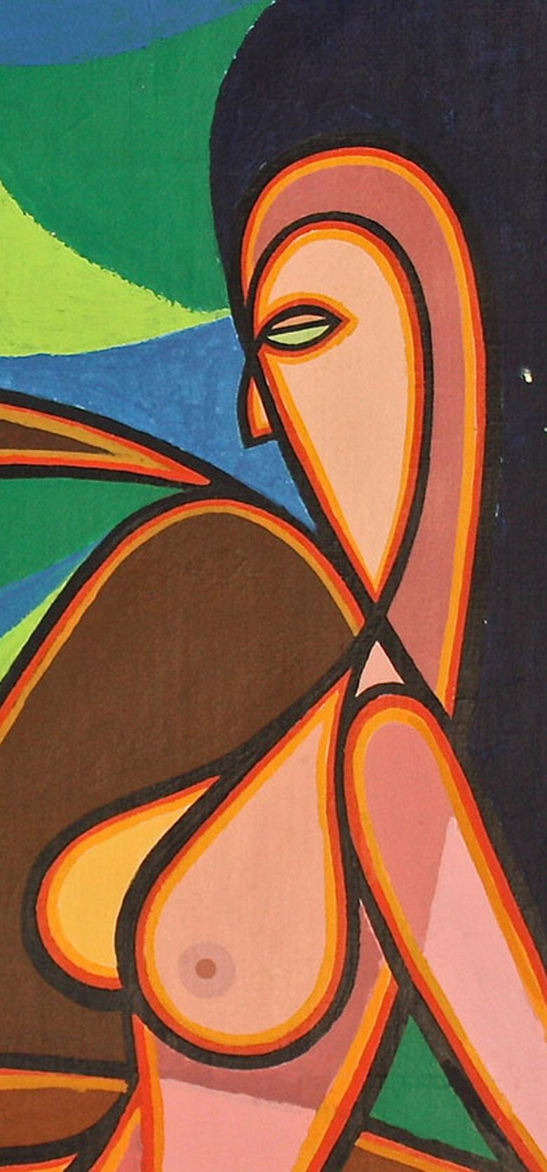 Lesbo - Painting Cubismo di Kenneth B Walsh