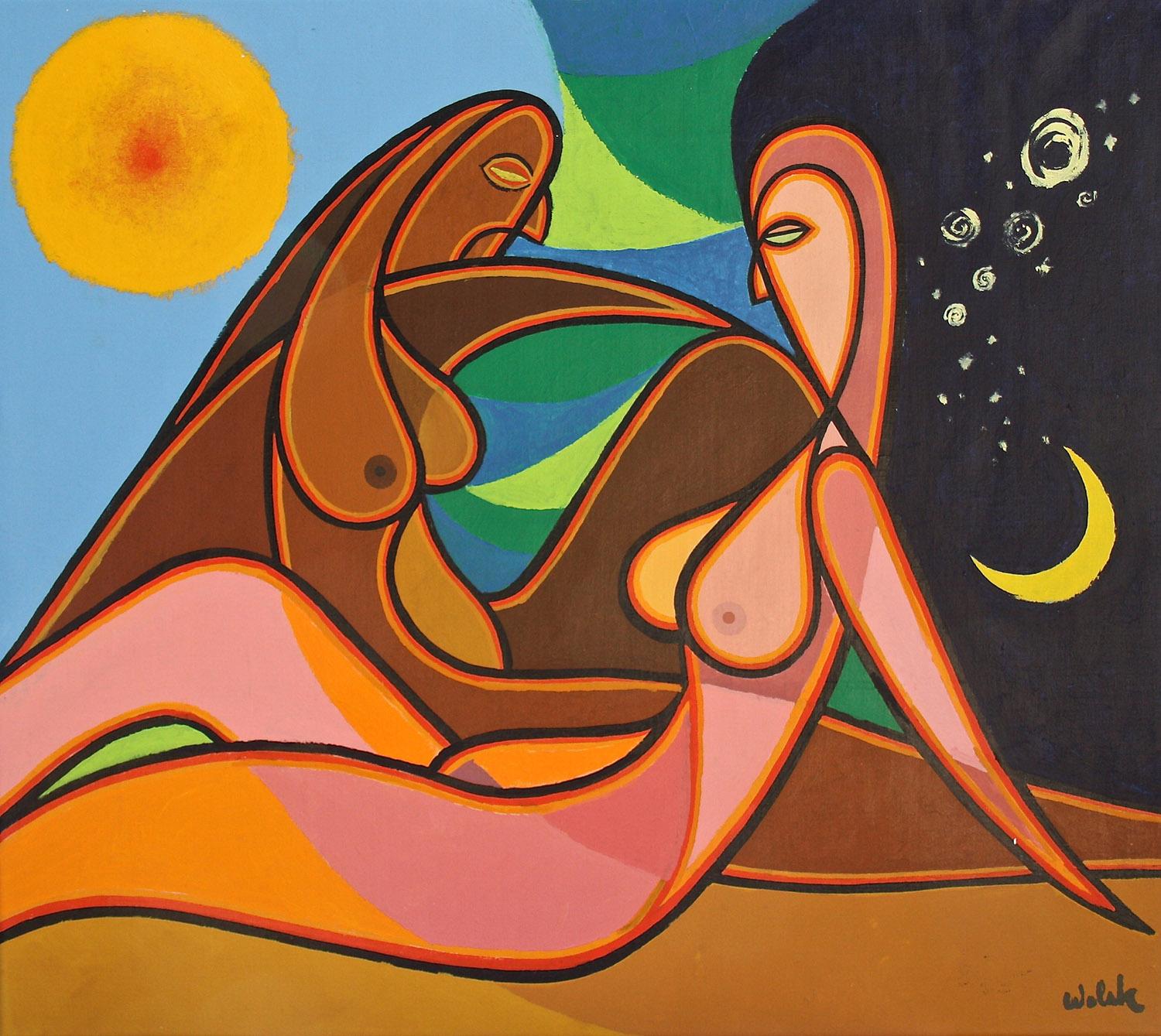 Nude Painting di Kenneth B Walsh - Lesbo