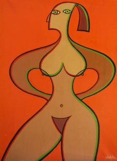 Vintage Nude in Orange