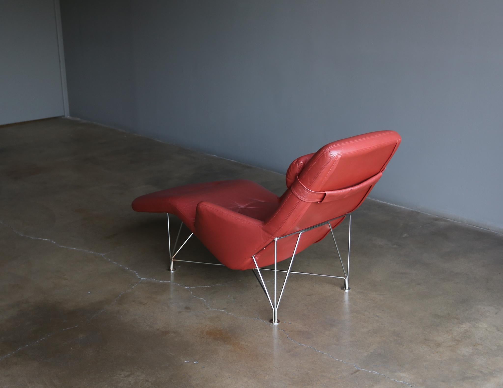 Kenneth Bergenblad Superspider Leather Lounge Chair for DUX, circa 1987 3