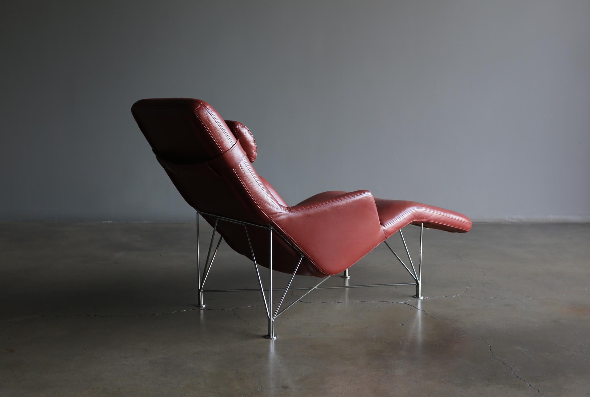 Kenneth Bergenblad Superspider Leather Lounge Chair for DUX, circa 1987 6