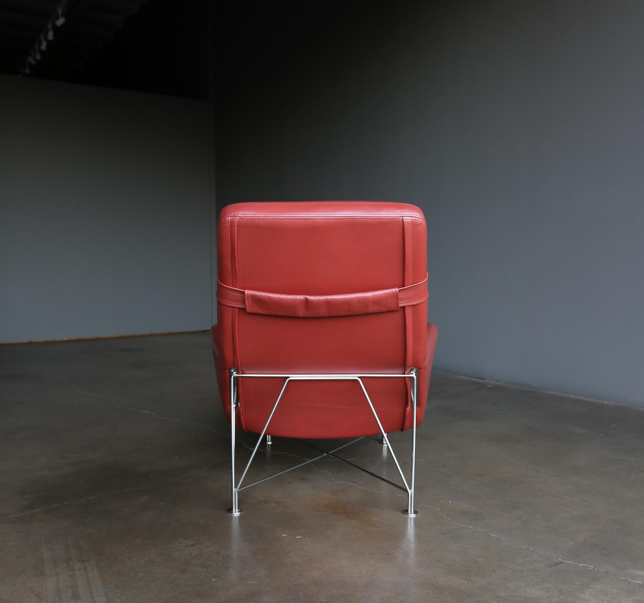 Kenneth Bergenblad Superspider Leather Lounge Chair for DUX, circa 1987 1