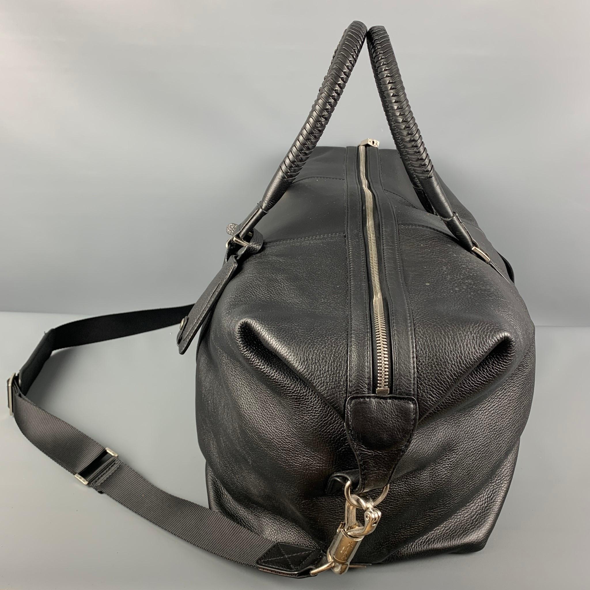 kenneth cole leather duffle bag