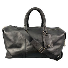 KENNETH COLE - Sac de sport en cuir noir