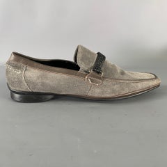 KENNETH COLE Size 10 Grey Leather Loafers