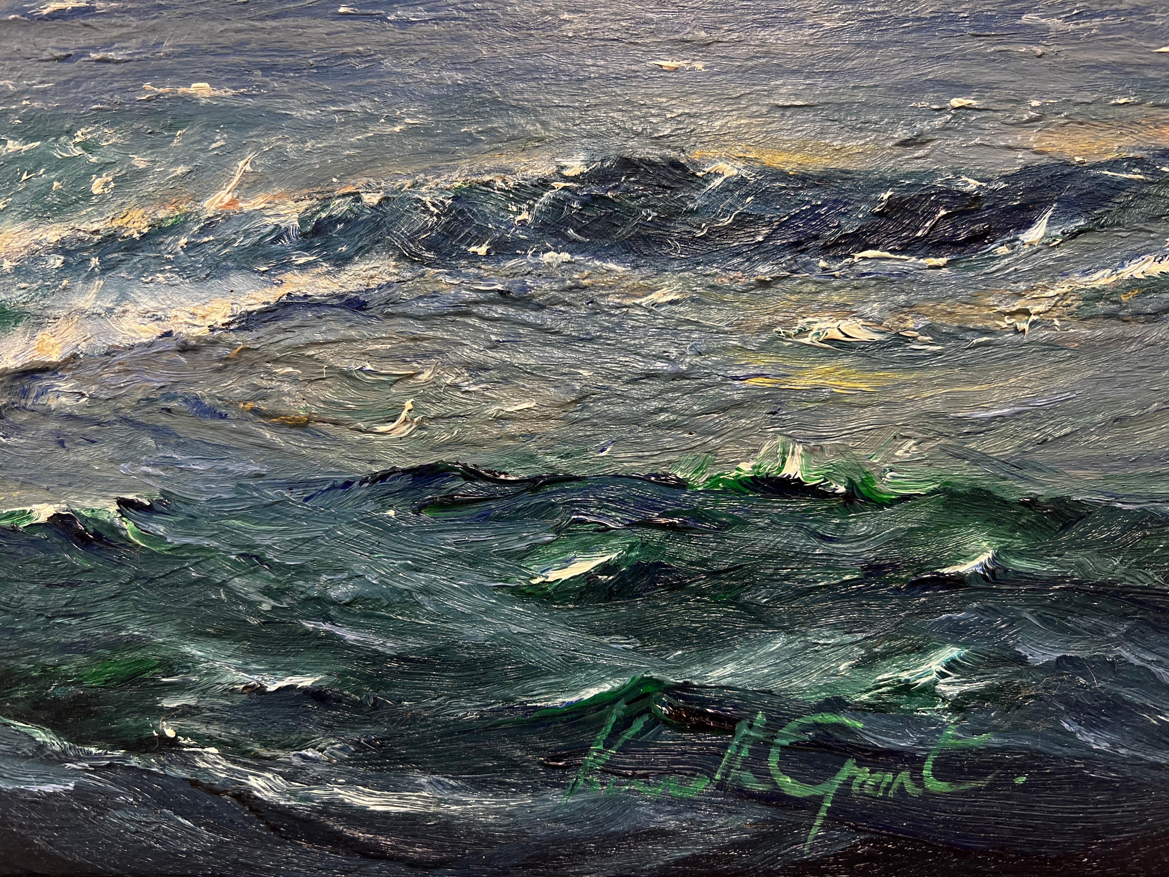 Artista/ Scuola: Kenneth Grant, britannico, nato nel 1934, firmato nell'angolo in basso

Titolo: Il Cutty Sark

Medium: olio su tela, incorniciato 

Incorniciato: 35 x 42 pollici
Tela: 28 x 36 pollici

Provenienza: collezione privata, Regno