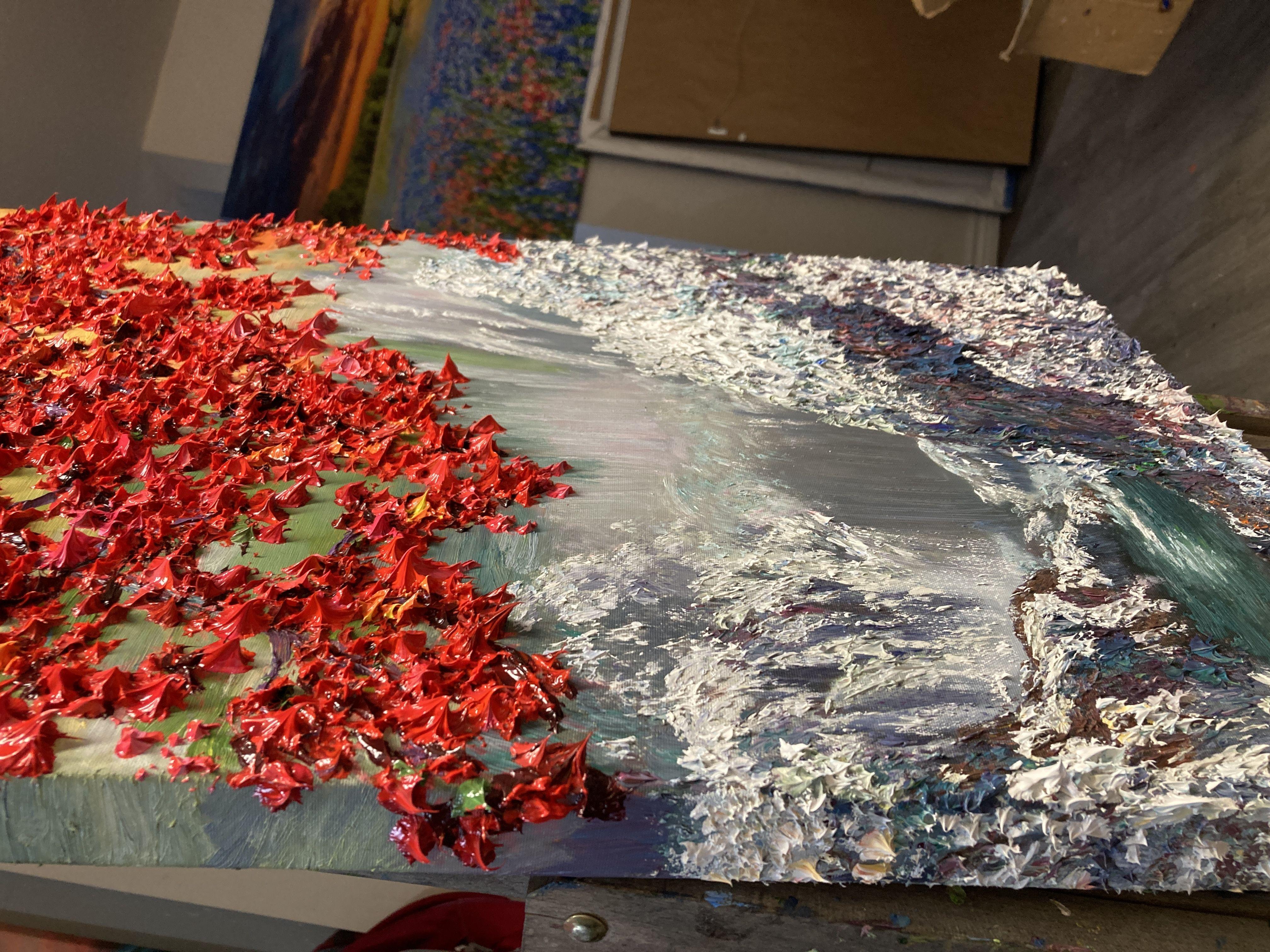 Au-dessus et au-dessous, peinture, huile sur toile en vente 2