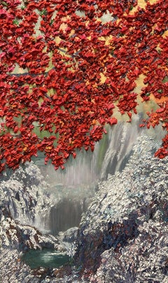 Au-dessus et au-dessous, peinture, huile sur toile