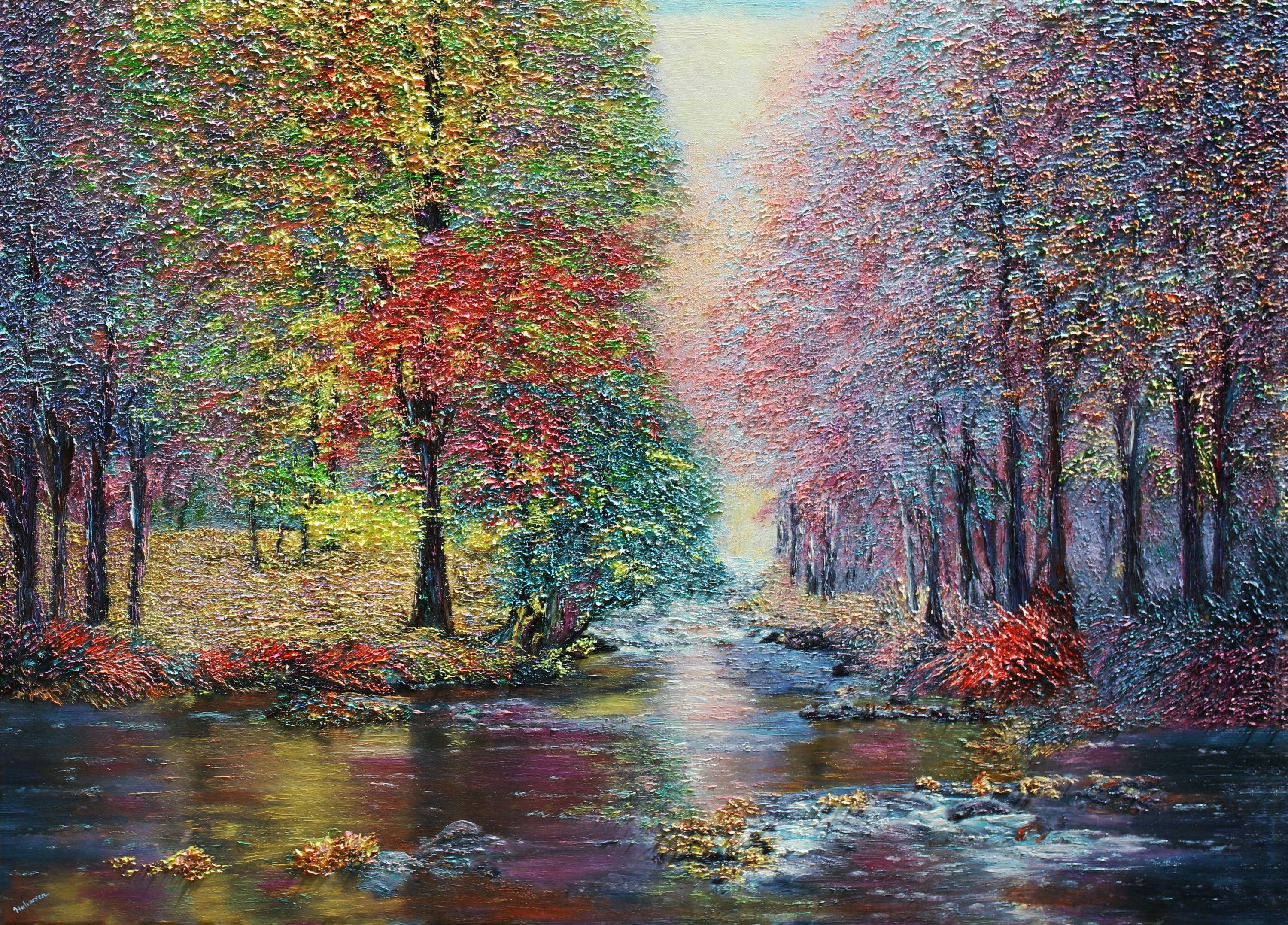 Come sopra così sotto, Pittura, Olio su tela - Painting di Kenneth Halvorsen