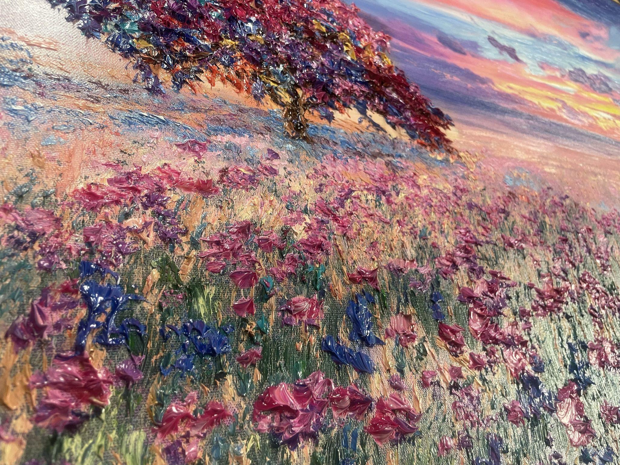 Rêve céleste, peinture, huile sur toile - Impressionnisme Painting par Kenneth Halvorsen