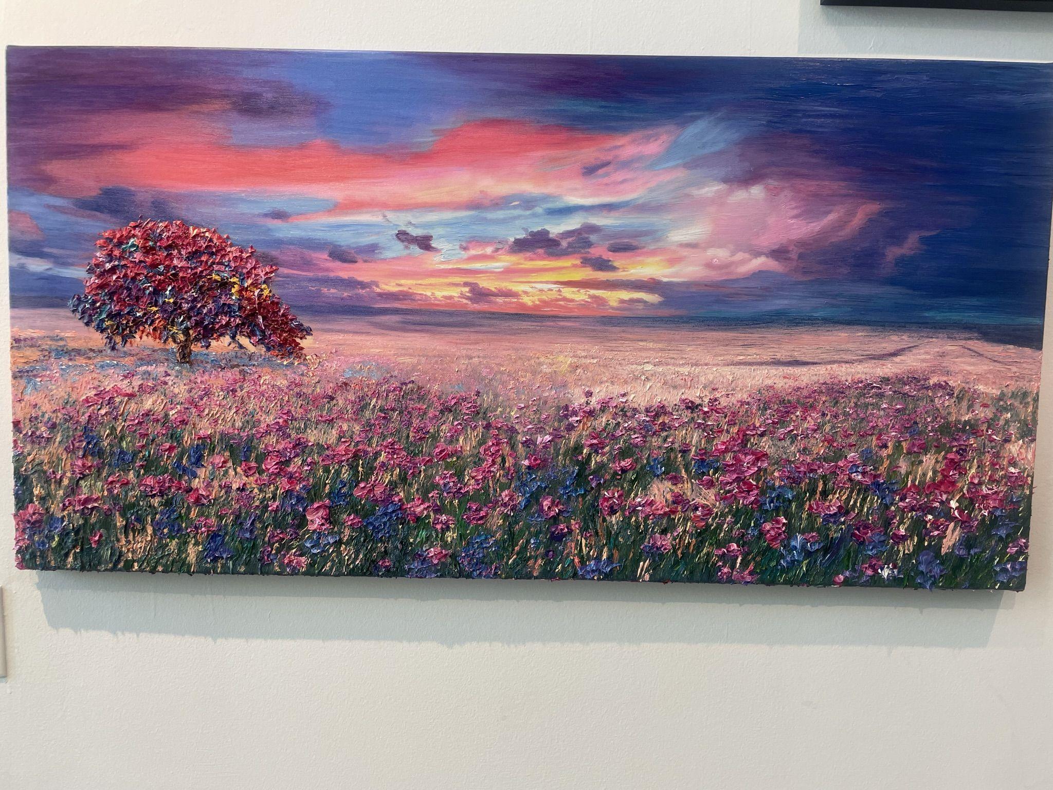 Rêve céleste, peinture, huile sur toile en vente 2