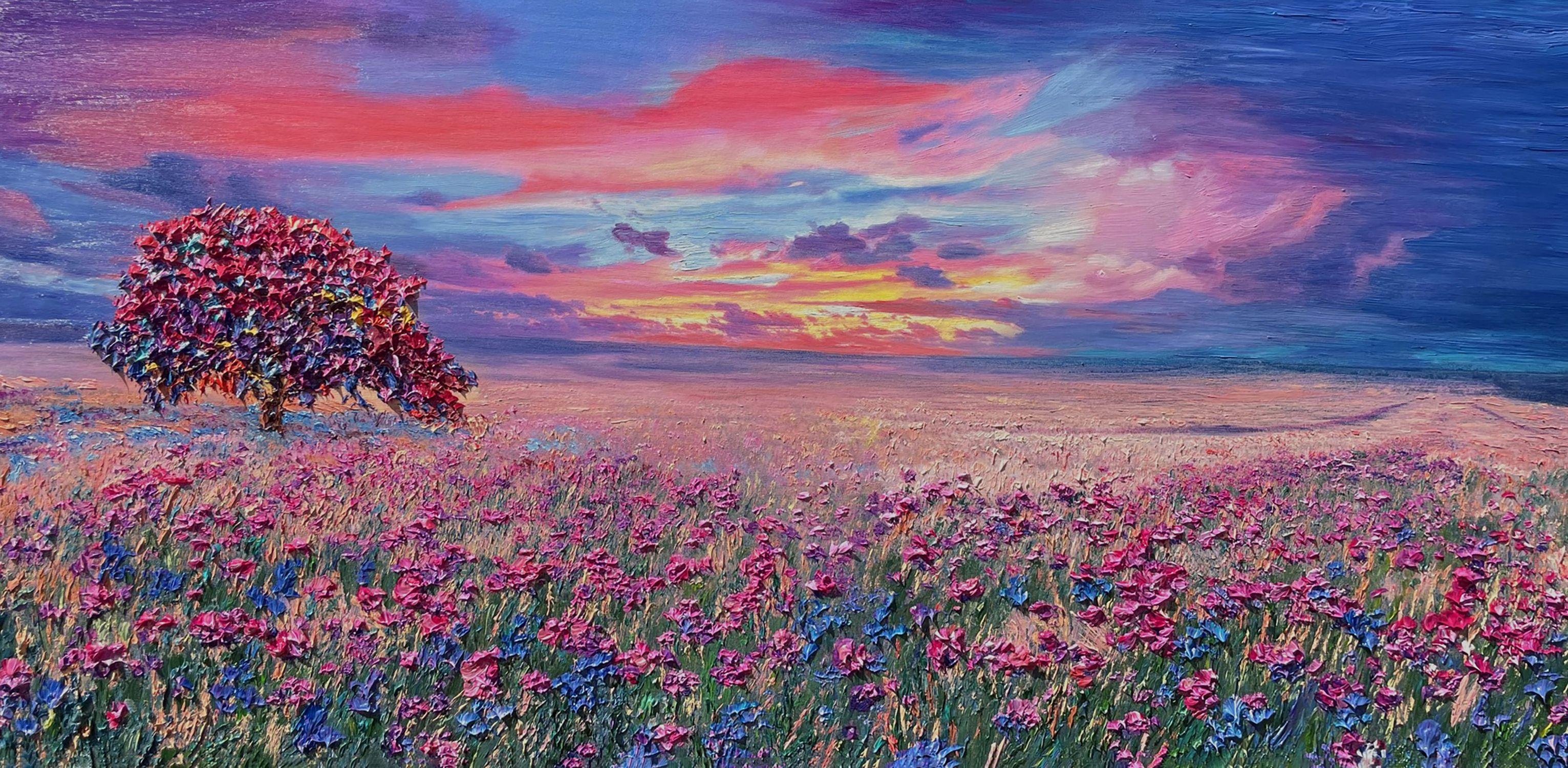 Rêve céleste, peinture, huile sur toile