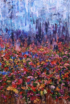 Crocus Meadow, Painting, Oil on Canvas