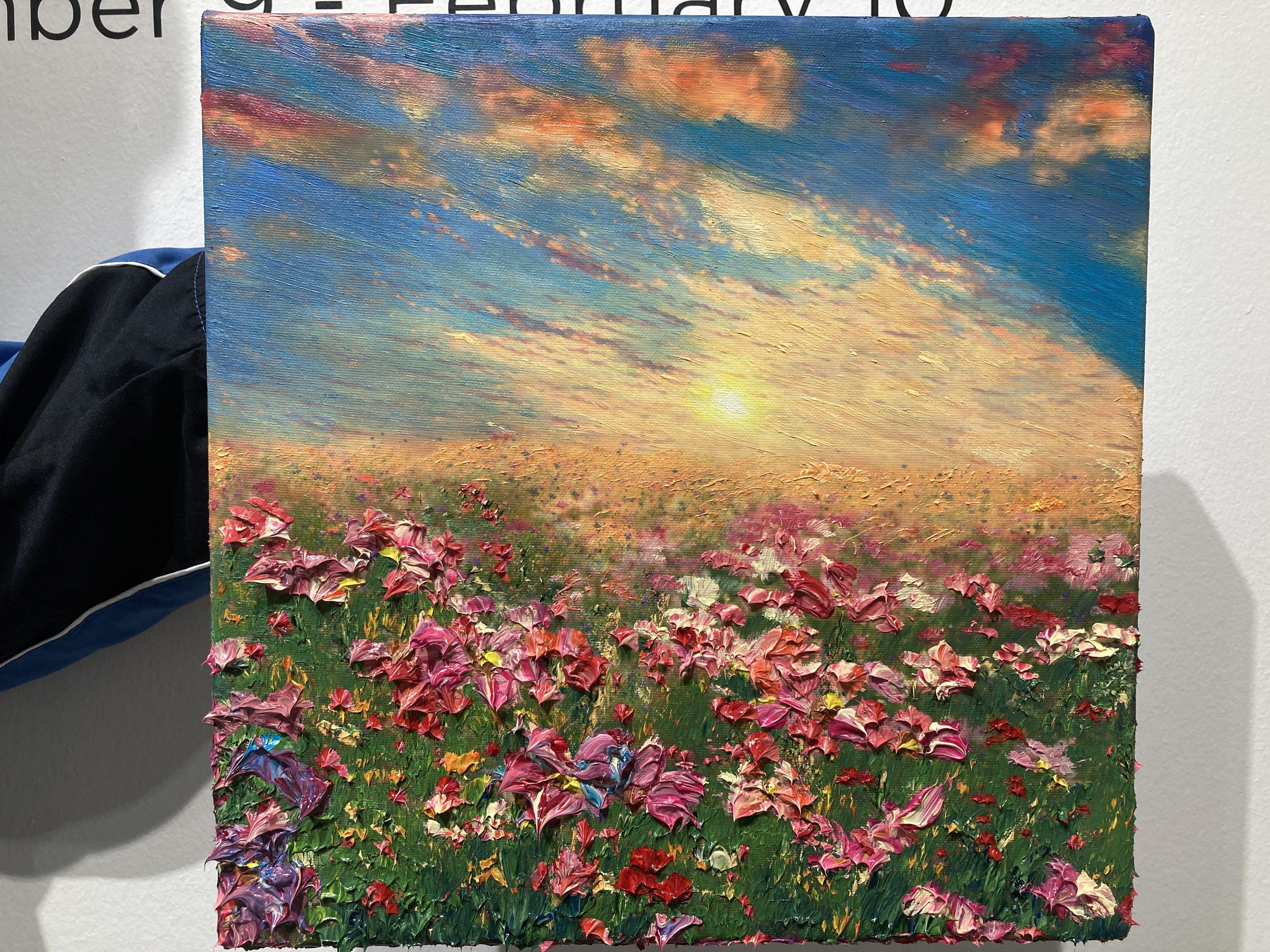 Ciel parfumé, peinture, huile sur toile - Impressionnisme Painting par Kenneth Halvorsen