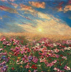 Ciel parfumé, peinture, huile sur toile