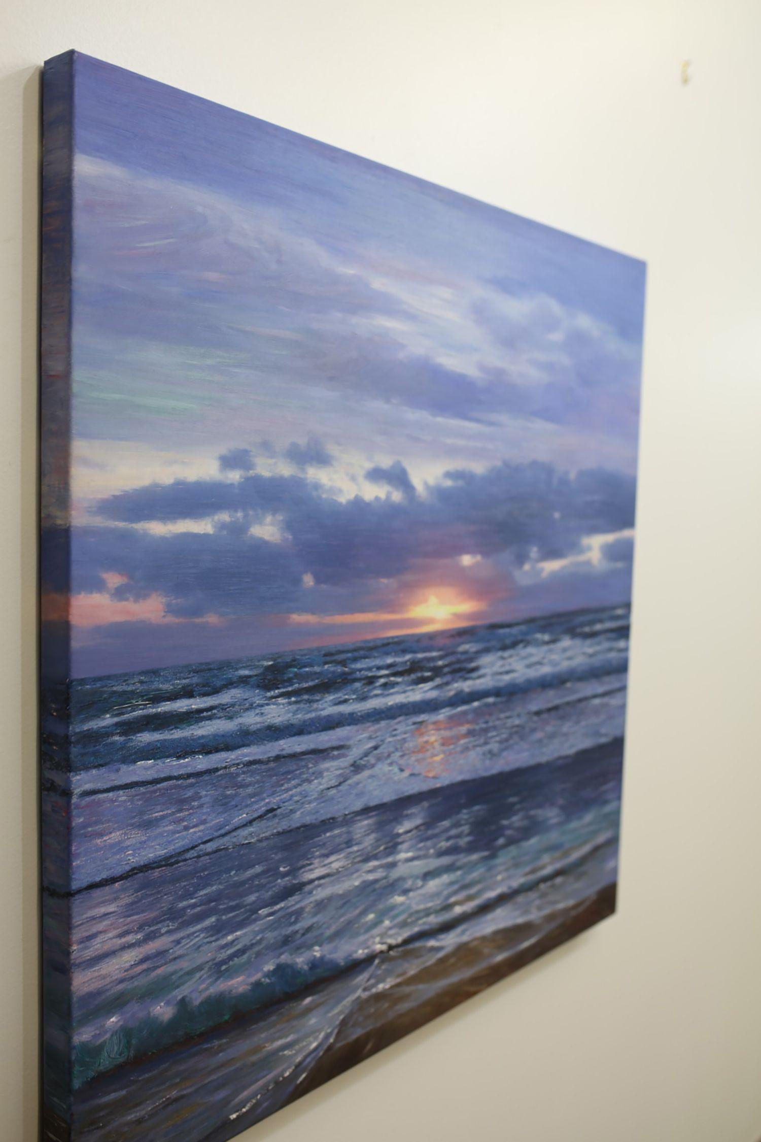 Retour en douceur, peinture, huile sur toile - Impressionnisme Painting par Kenneth Halvorsen
