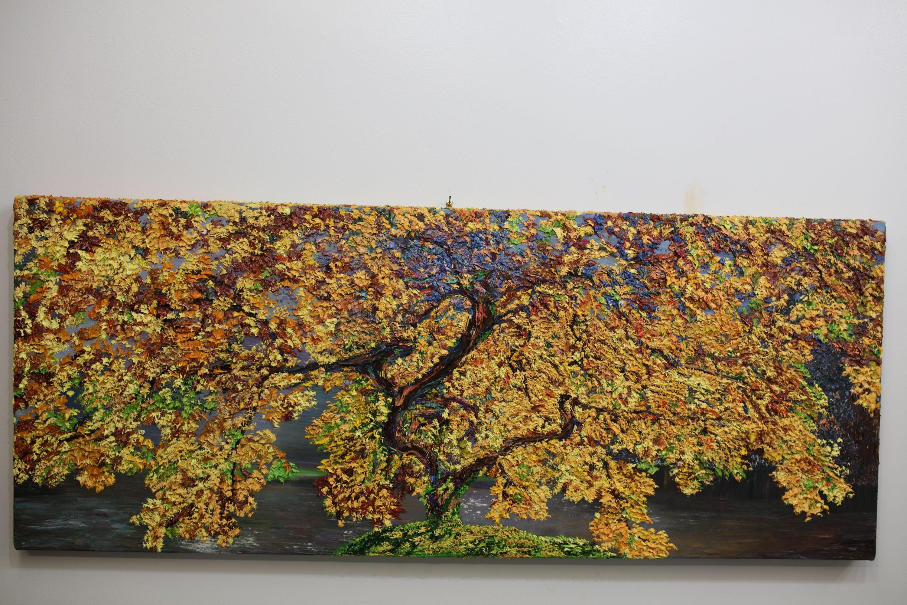Golden Reach, Gemälde, Öl auf Leinwand (Abstrakt), Painting, von Kenneth Halvorsen