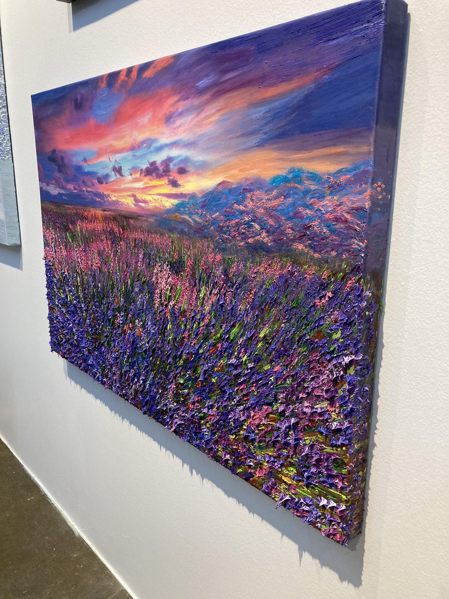 Lavender Hill, peinture, huile sur toile en vente 1