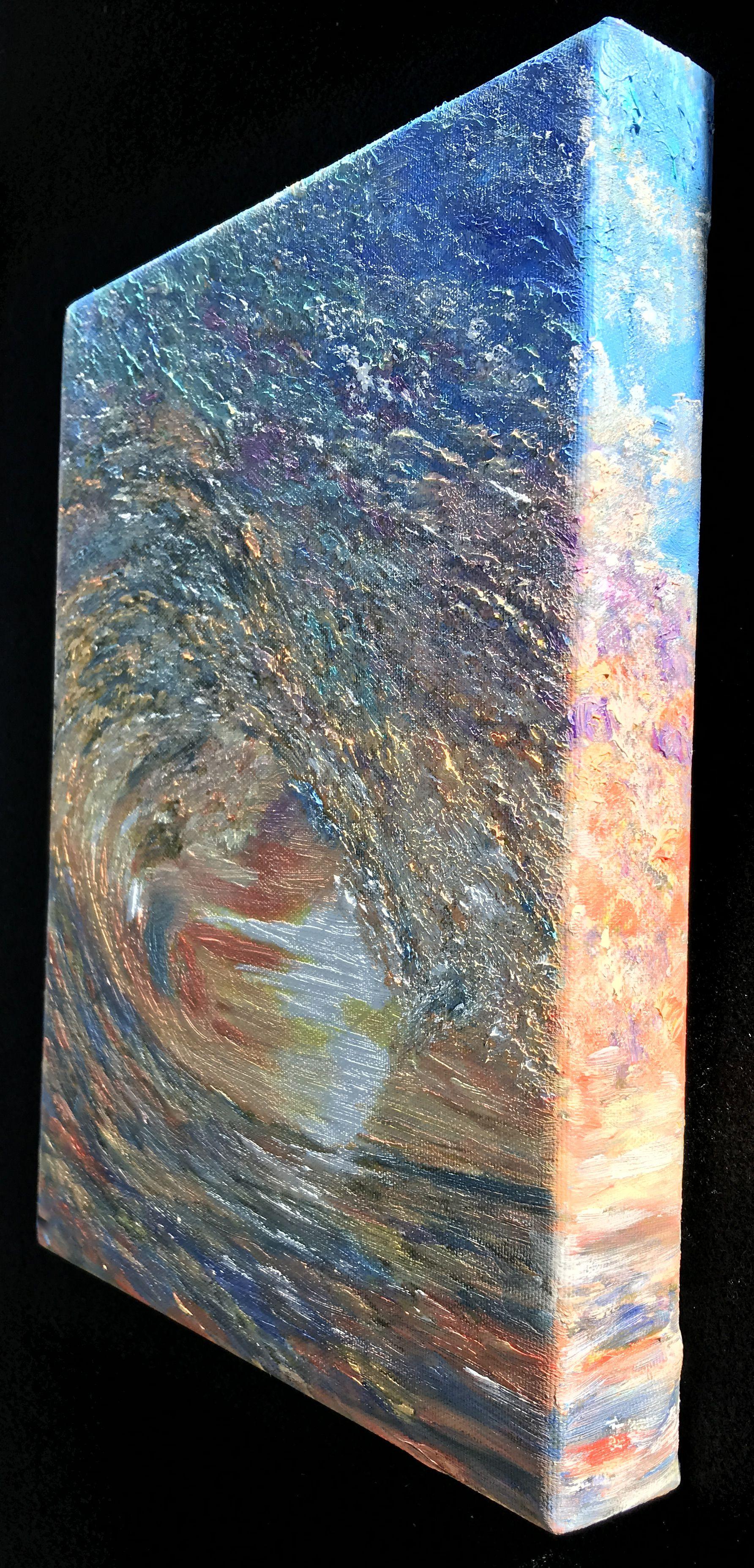 Vivre le moment présent, peinture, huile sur toile - Impressionnisme Painting par Kenneth Halvorsen