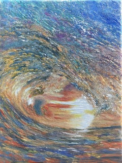 Vivre le moment présent, peinture, huile sur toile