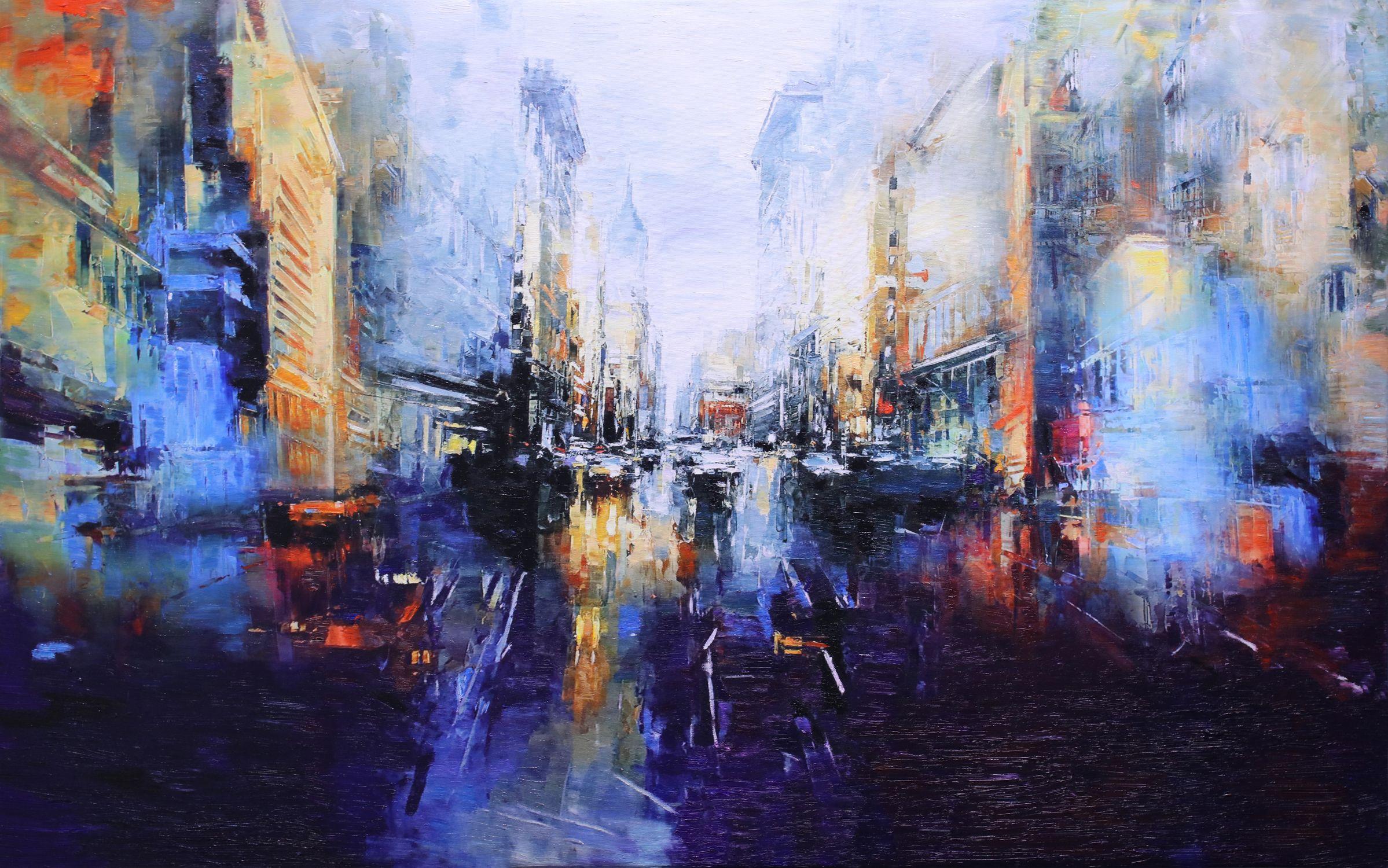 Sogni metropolitani, Pittura, Olio su tela