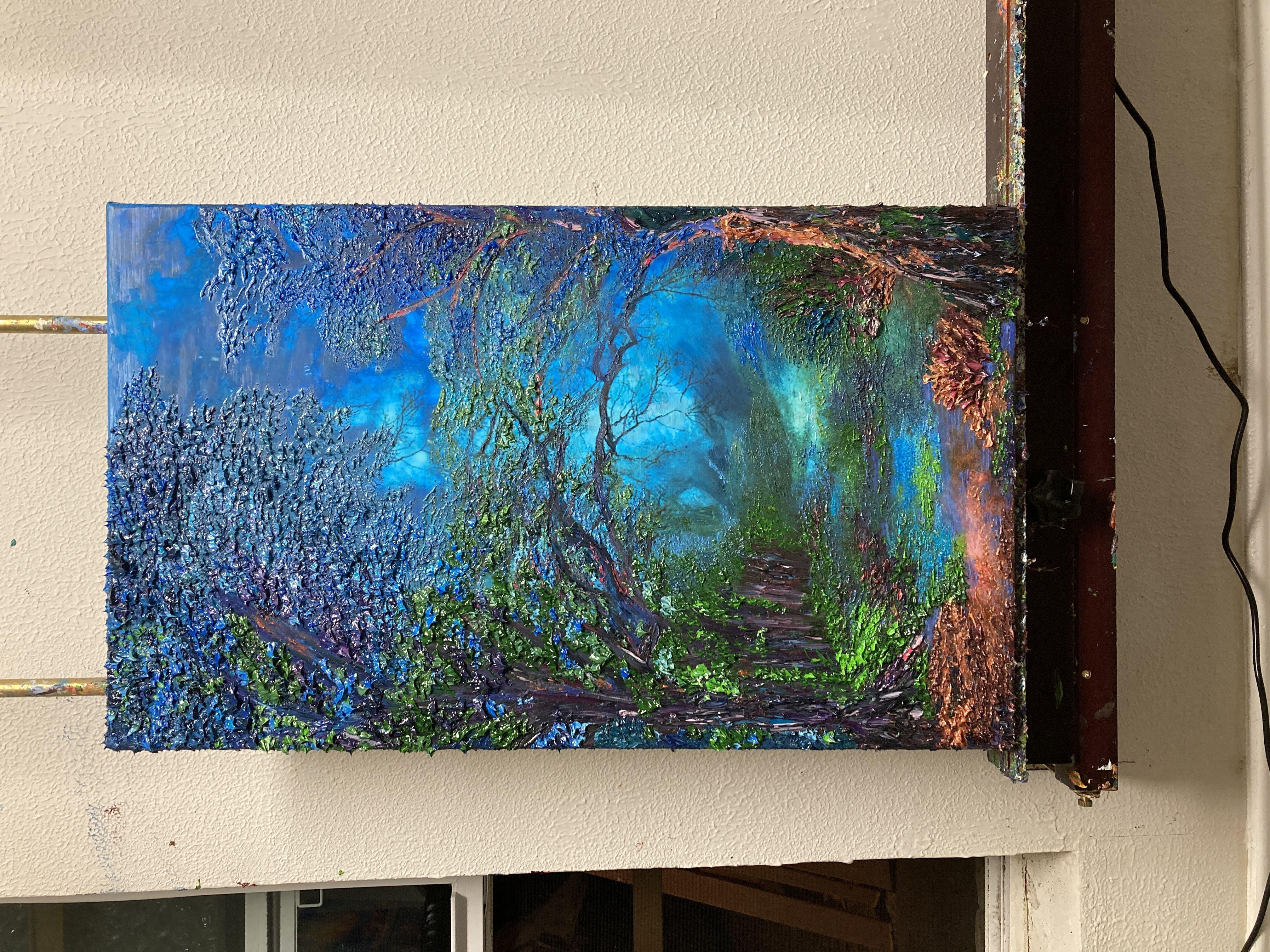 Mysterious Forest, Painting, Oil on Canvas For Sale 1