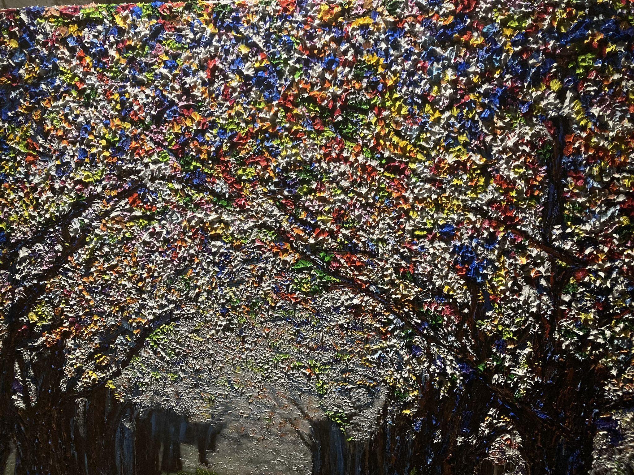 Petalunia, peinture, huile sur toile en vente 2