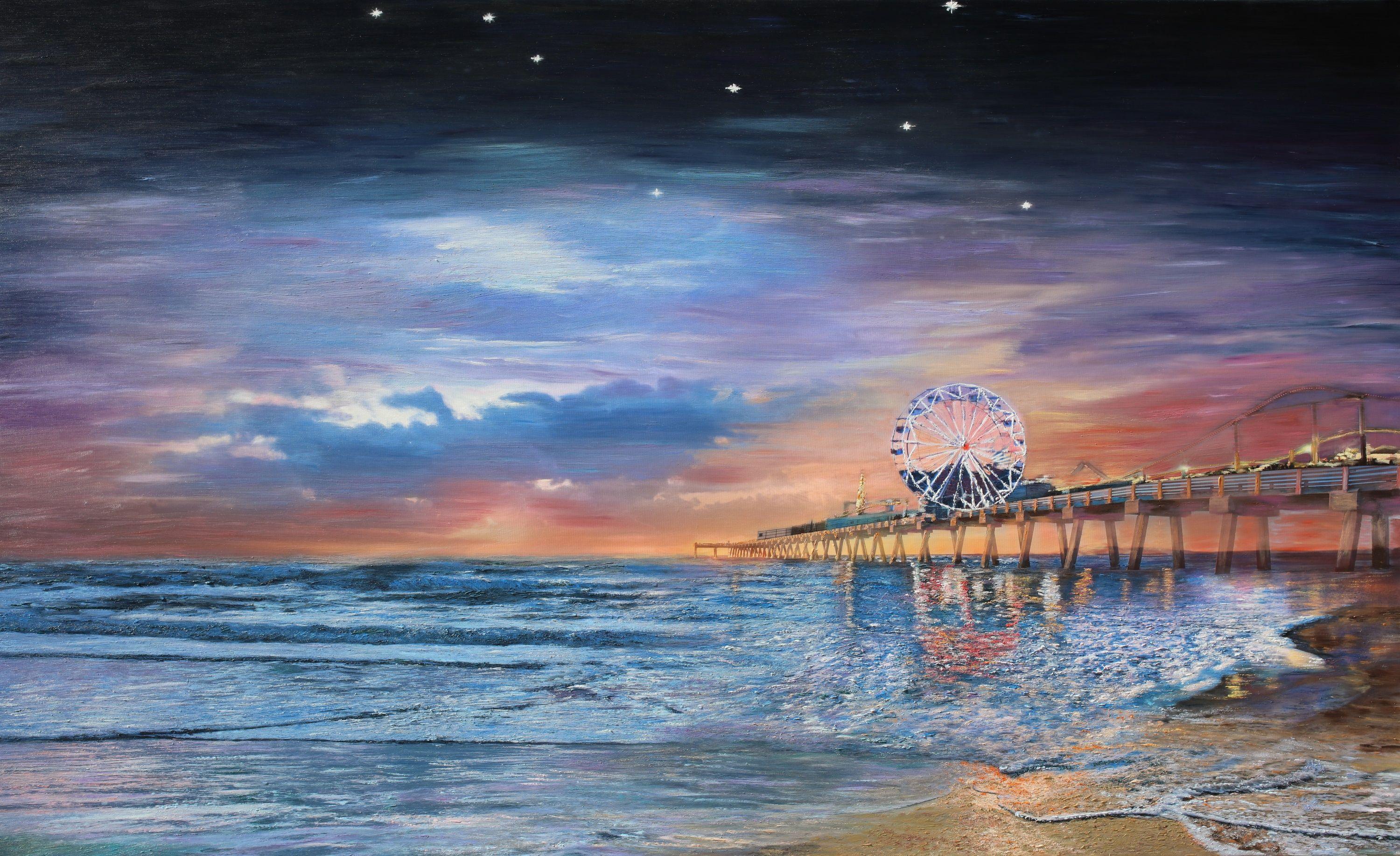 Pleasure Pier, Painting, Oil on Canvas