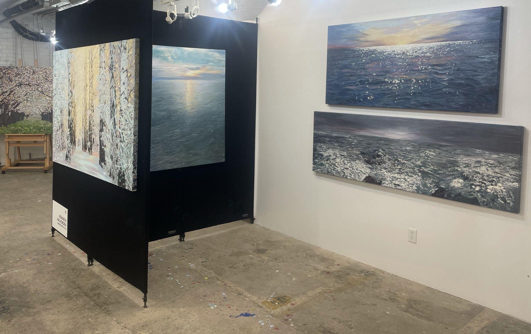 Mer déchaînée, peinture, huile sur toile en vente 1