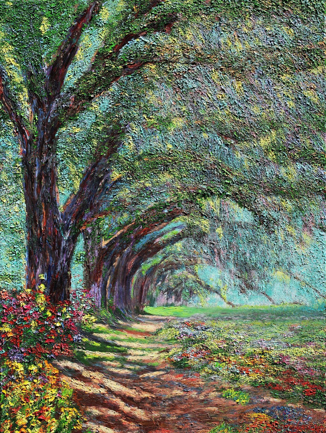 Alcanzarte, Pintura, Óleo sobre lienzo - Painting de Kenneth Halvorsen