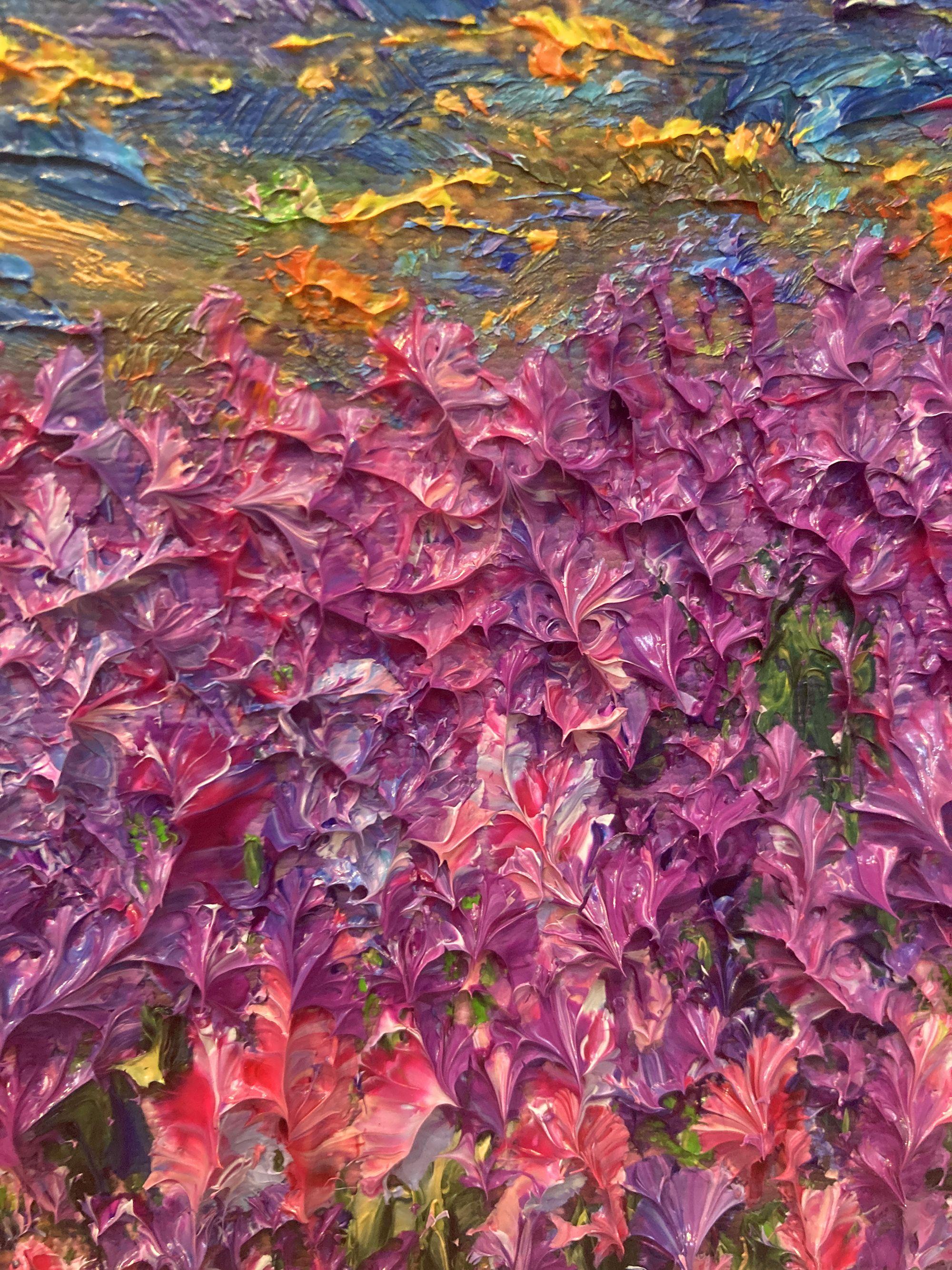 Le printemps revient à la vie, peinture, huile sur toile - Impressionnisme Painting par Kenneth Halvorsen
