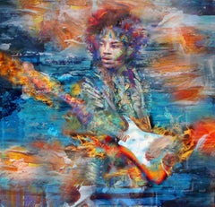 Standing Next To Your Fire, Painting, Oil on Canvas
