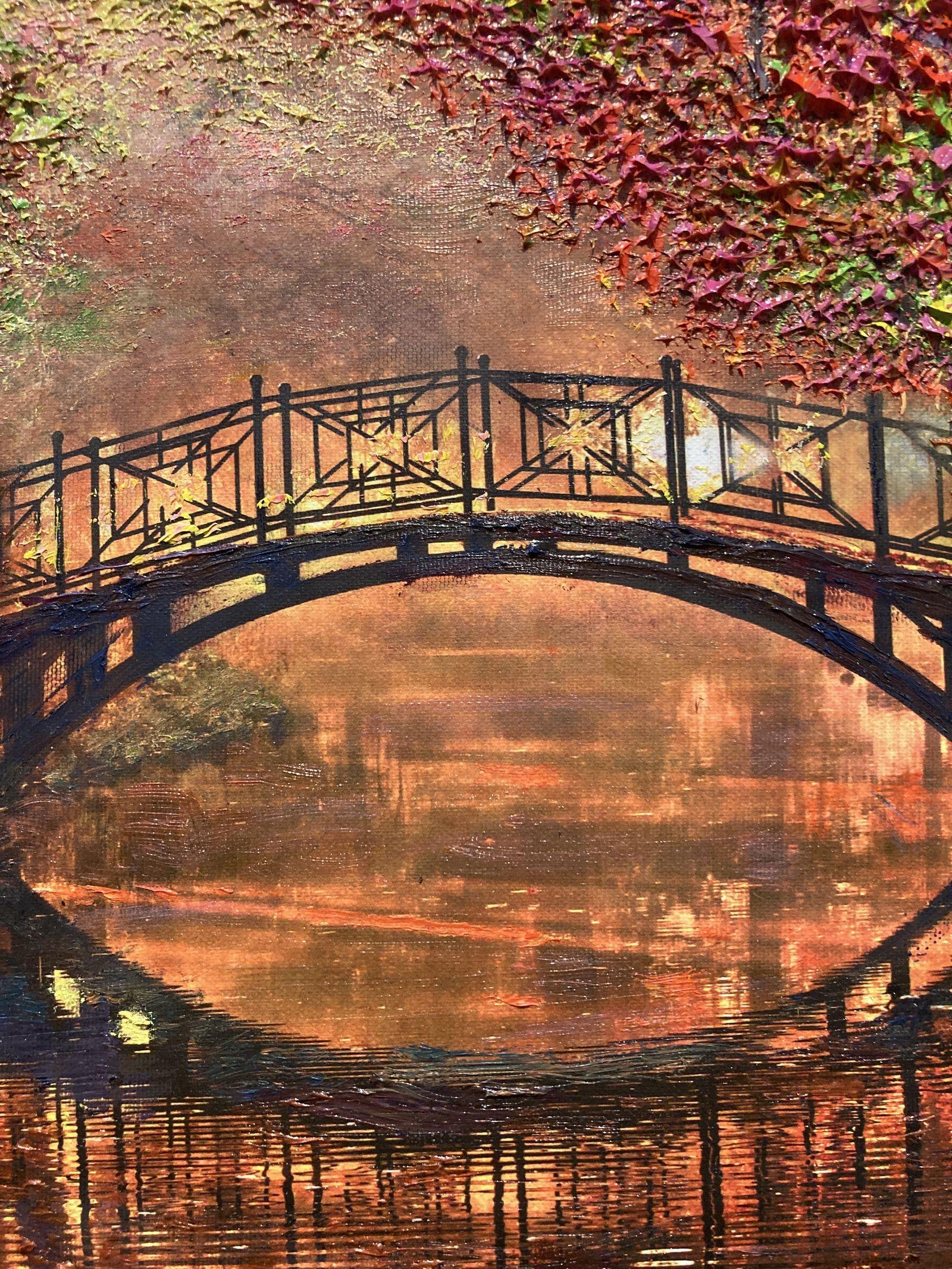Das Auge der Brücke, Gemälde, Öl auf Leinwand im Angebot 1