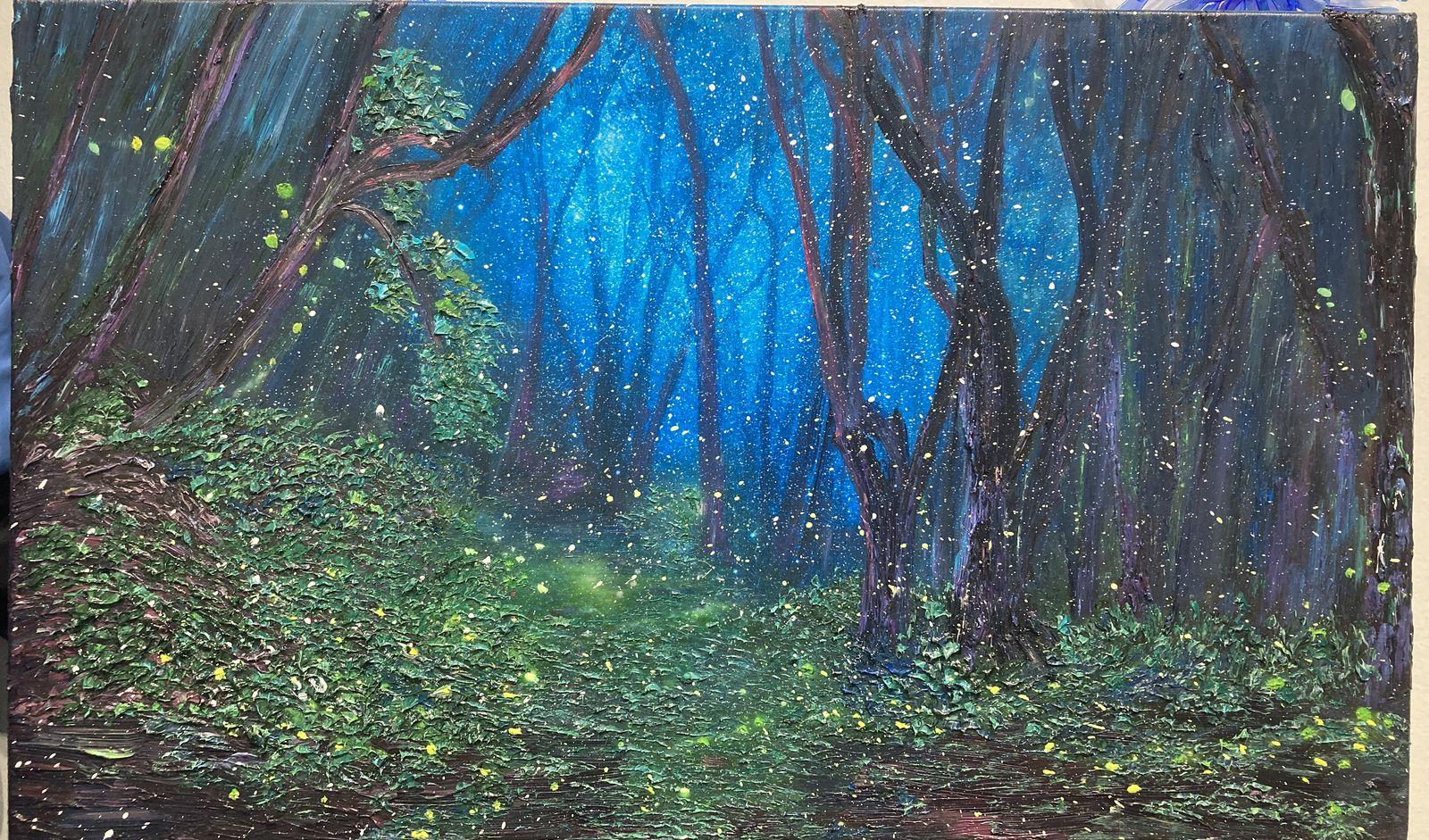 The Forests Secret, Painting, Oil on Canvas For Sale 1