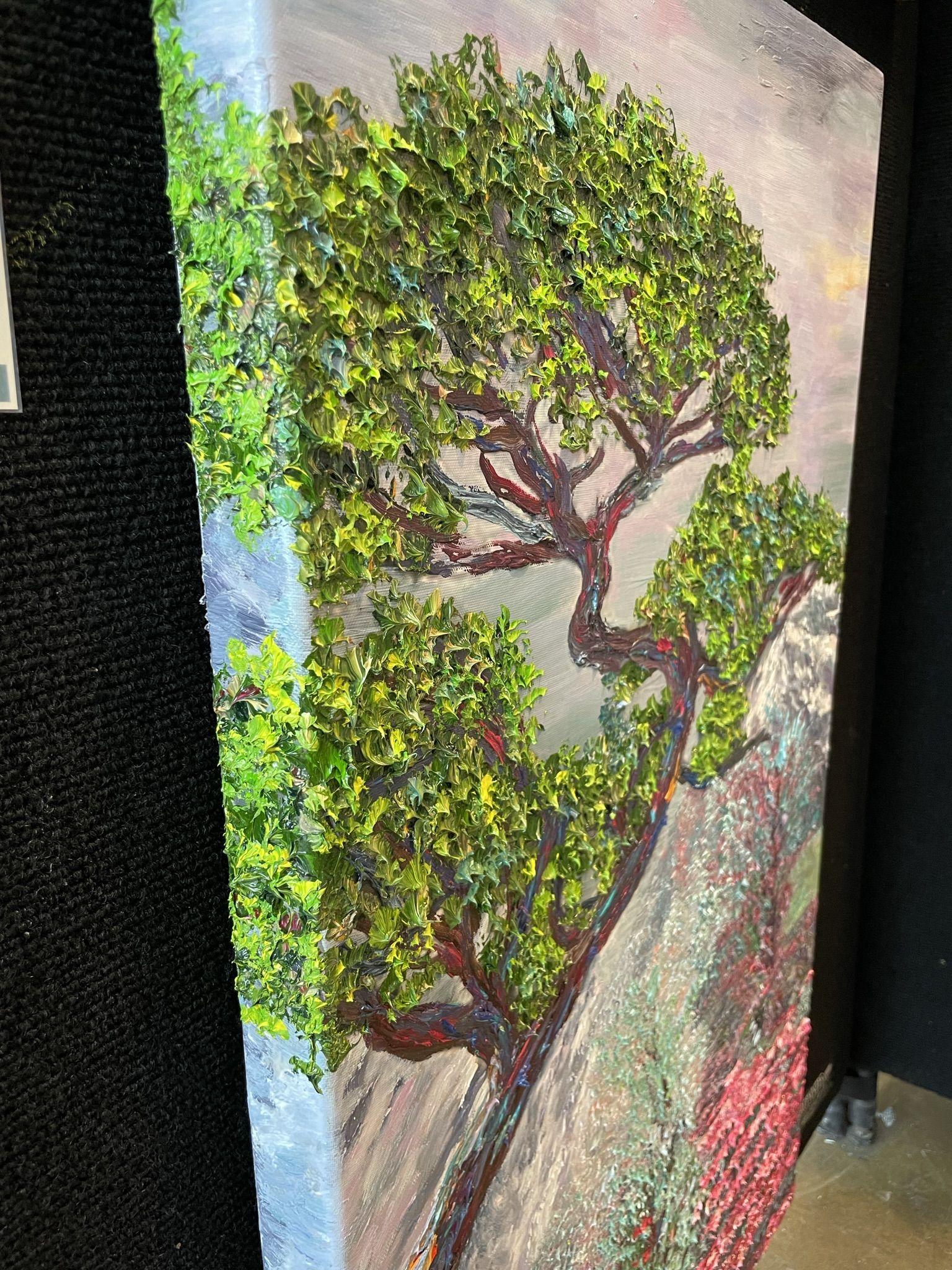 Le chemin de Shangri-La, peinture, huile sur toile en vente 1