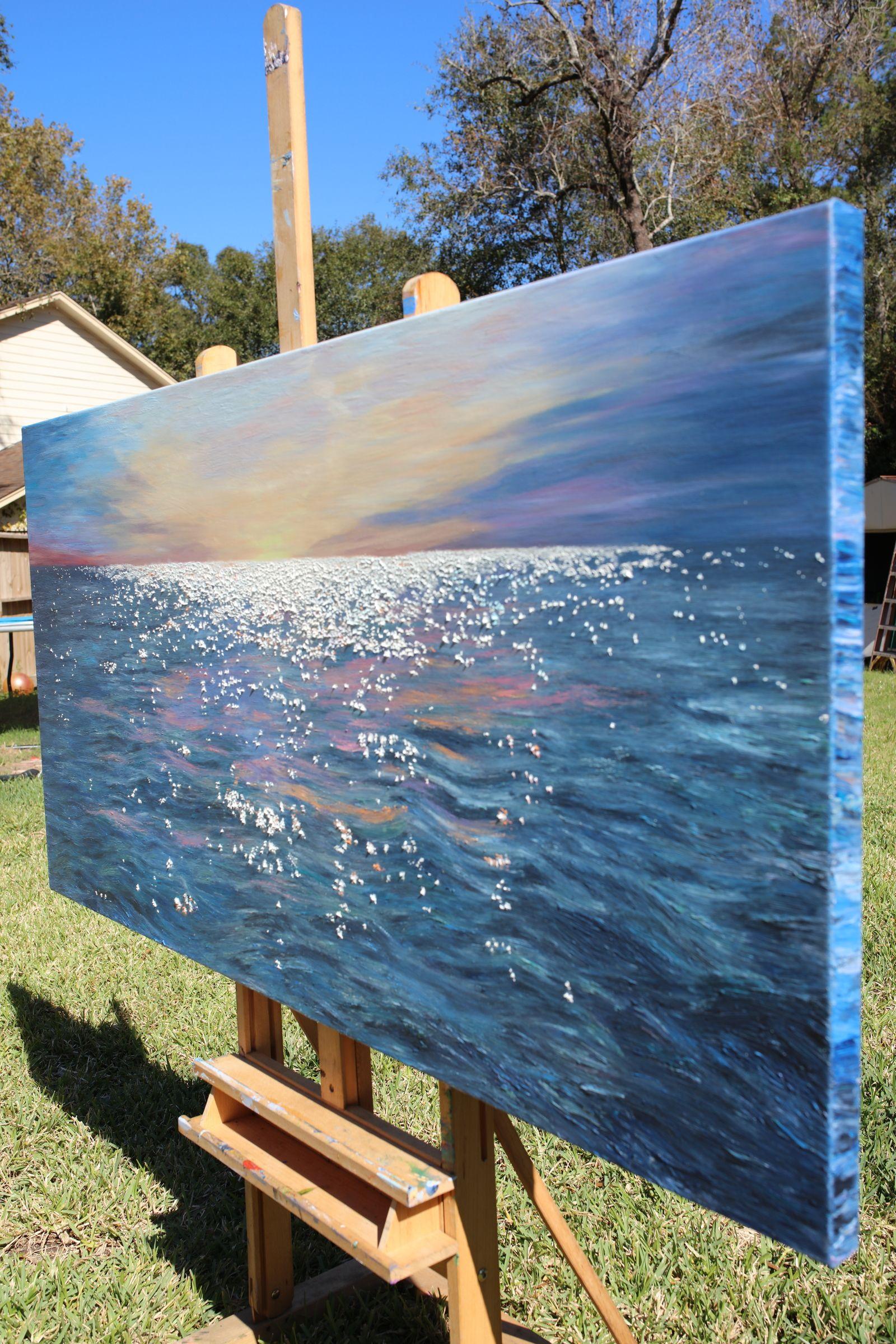 Twinkle Twinkle, peinture, huile sur toile - Impressionnisme Painting par Kenneth Halvorsen
