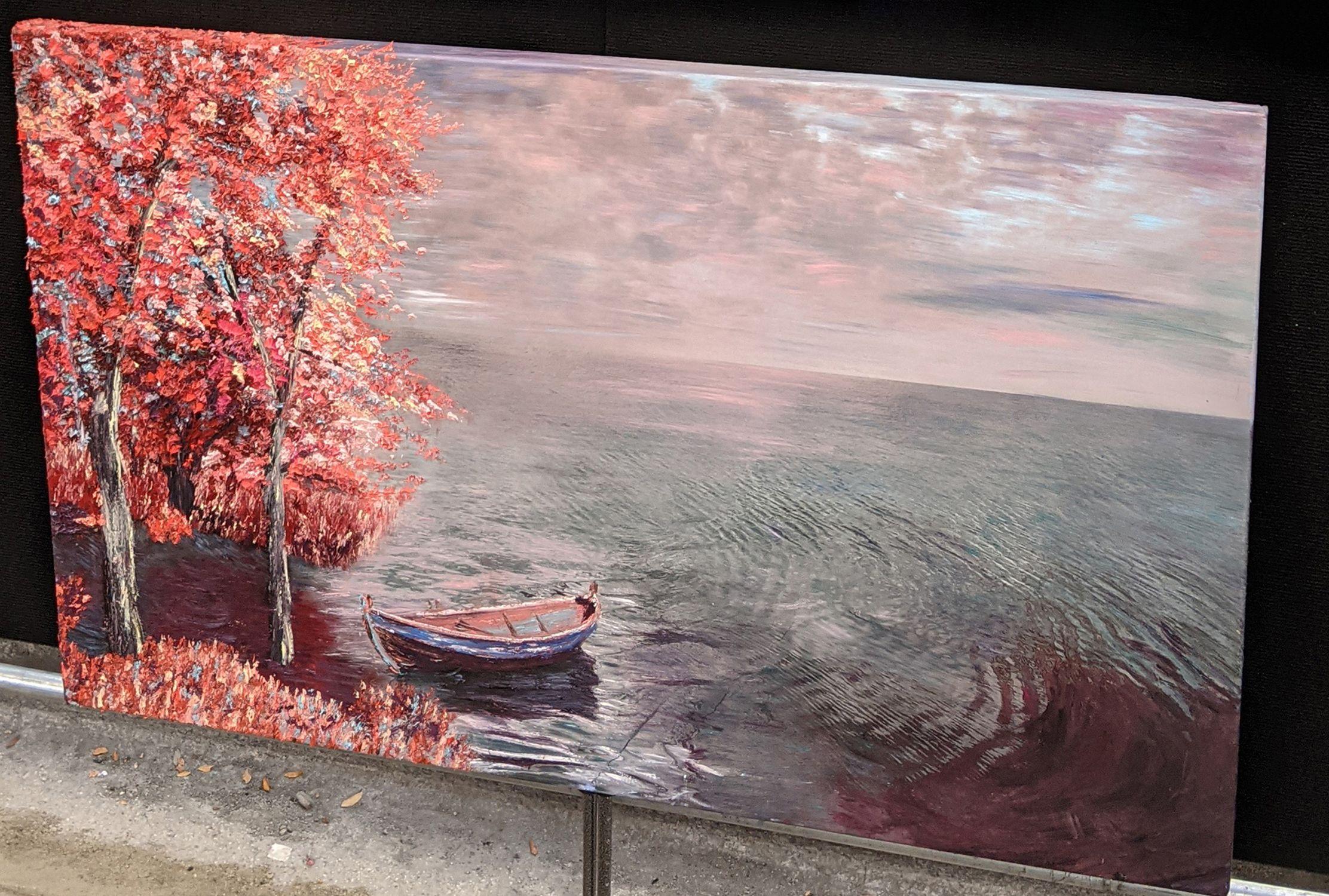 Voyage DaEAmour, Gemälde, Öl auf Leinwand – Painting von Kenneth Halvorsen