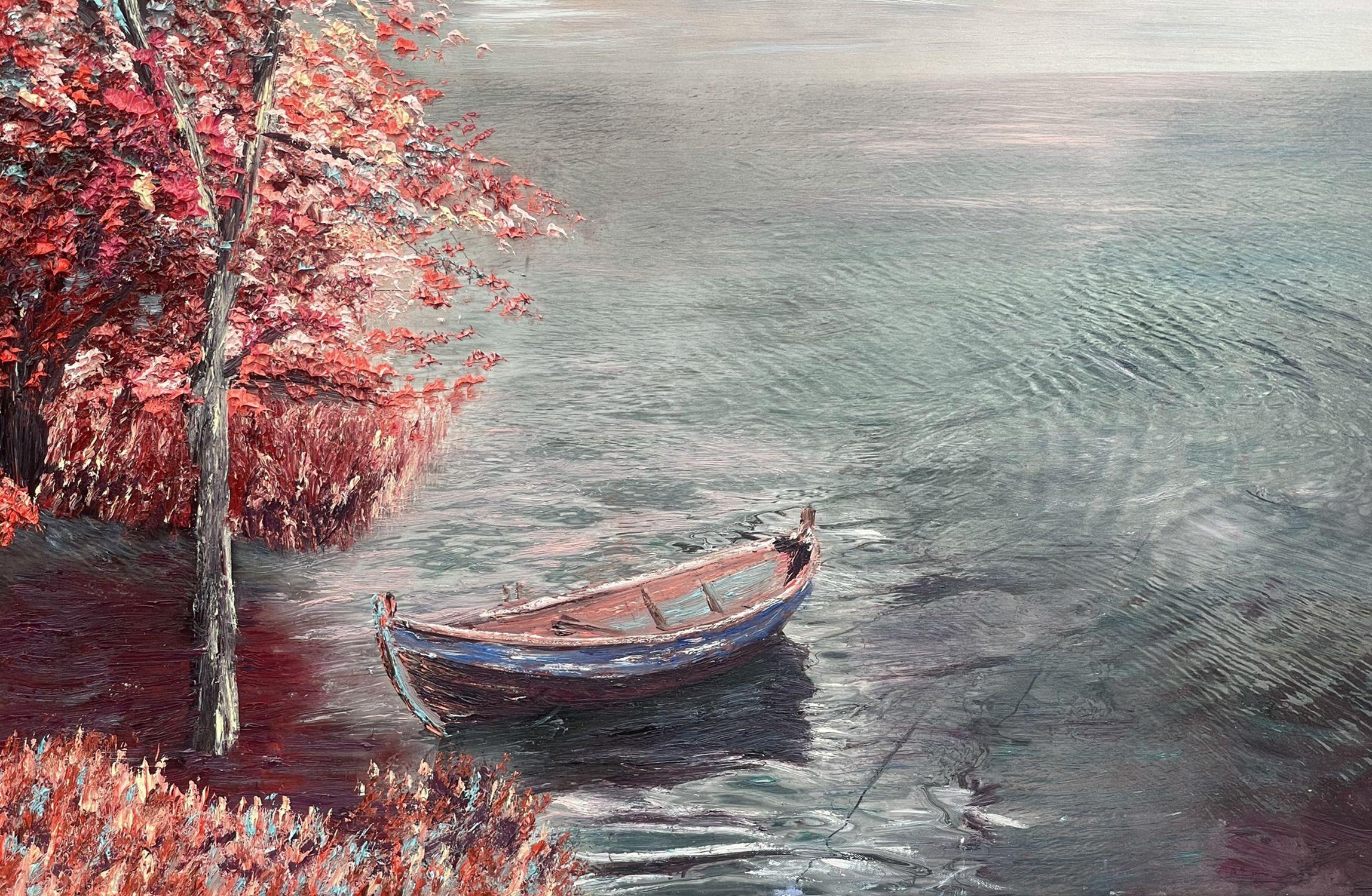 Kenneth Halvorsen Abstract Painting – Voyage DaEAmour, Gemälde, Öl auf Leinwand