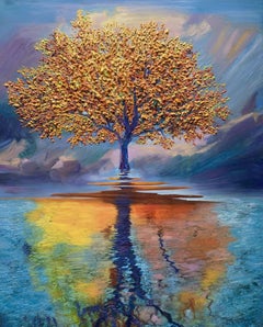 Les rêves deviennent réalité, peinture, huile sur toile